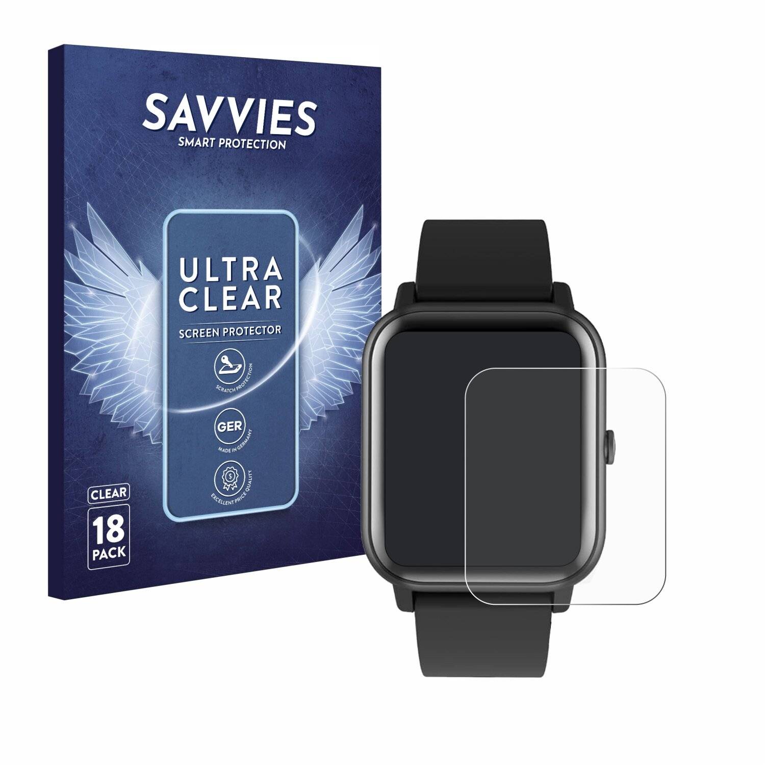 18x Savvies Displayschutz-Folie für Blackview