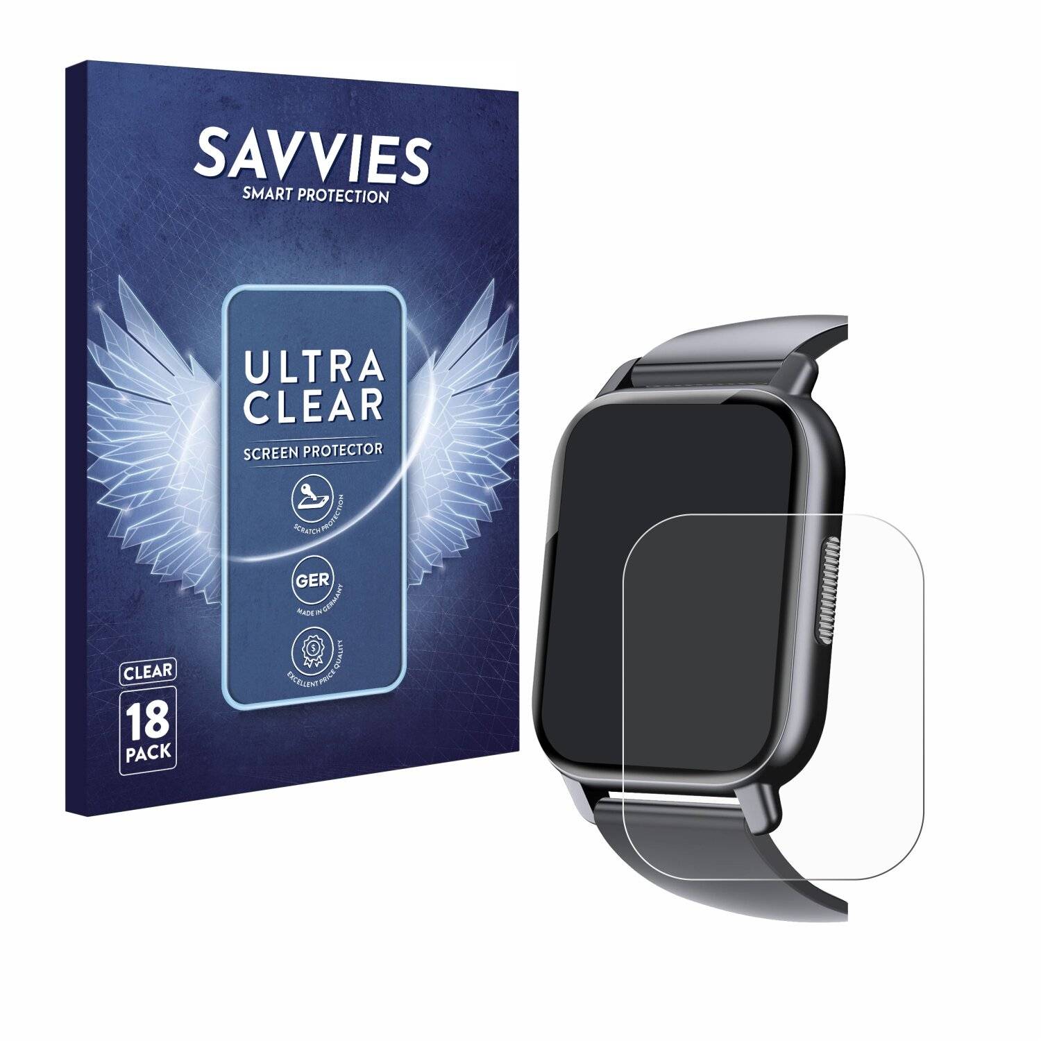 18x Savvies Displayschutz-Folie für Csasan Y6