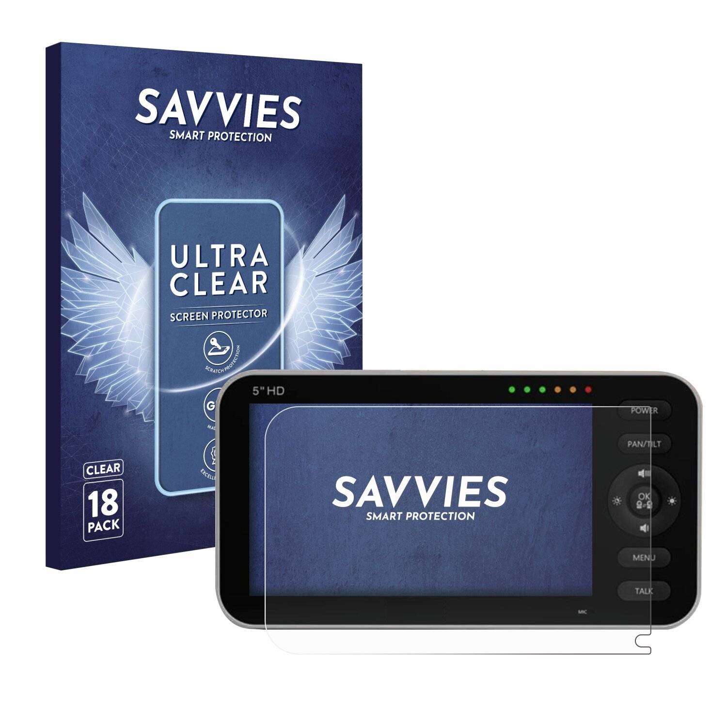 18x Savvies Displayschutz-Folie für GHB SM50B Modell