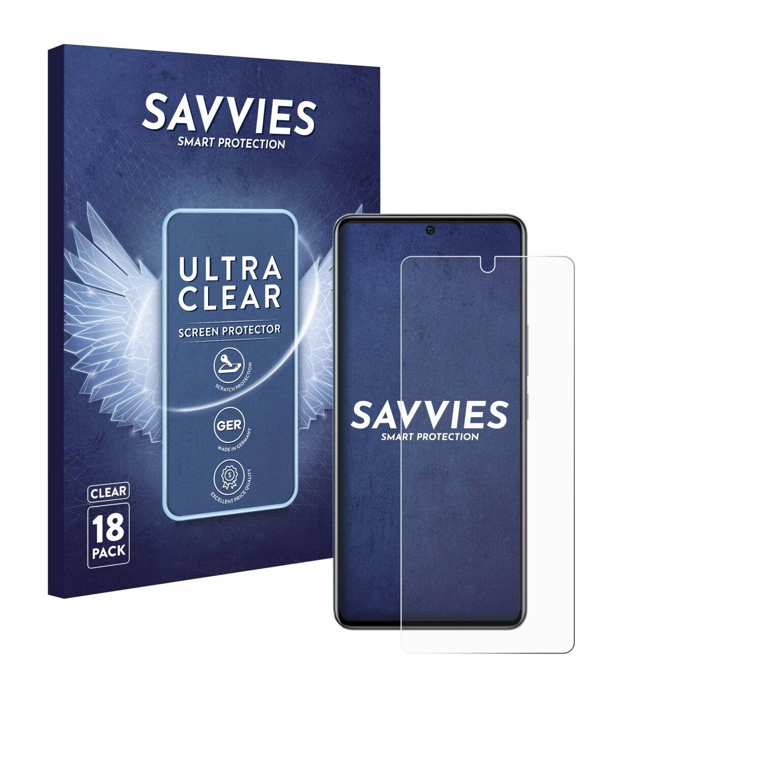 18x Savvies Displayschutz-Folie für Vivo iQOO Neo
