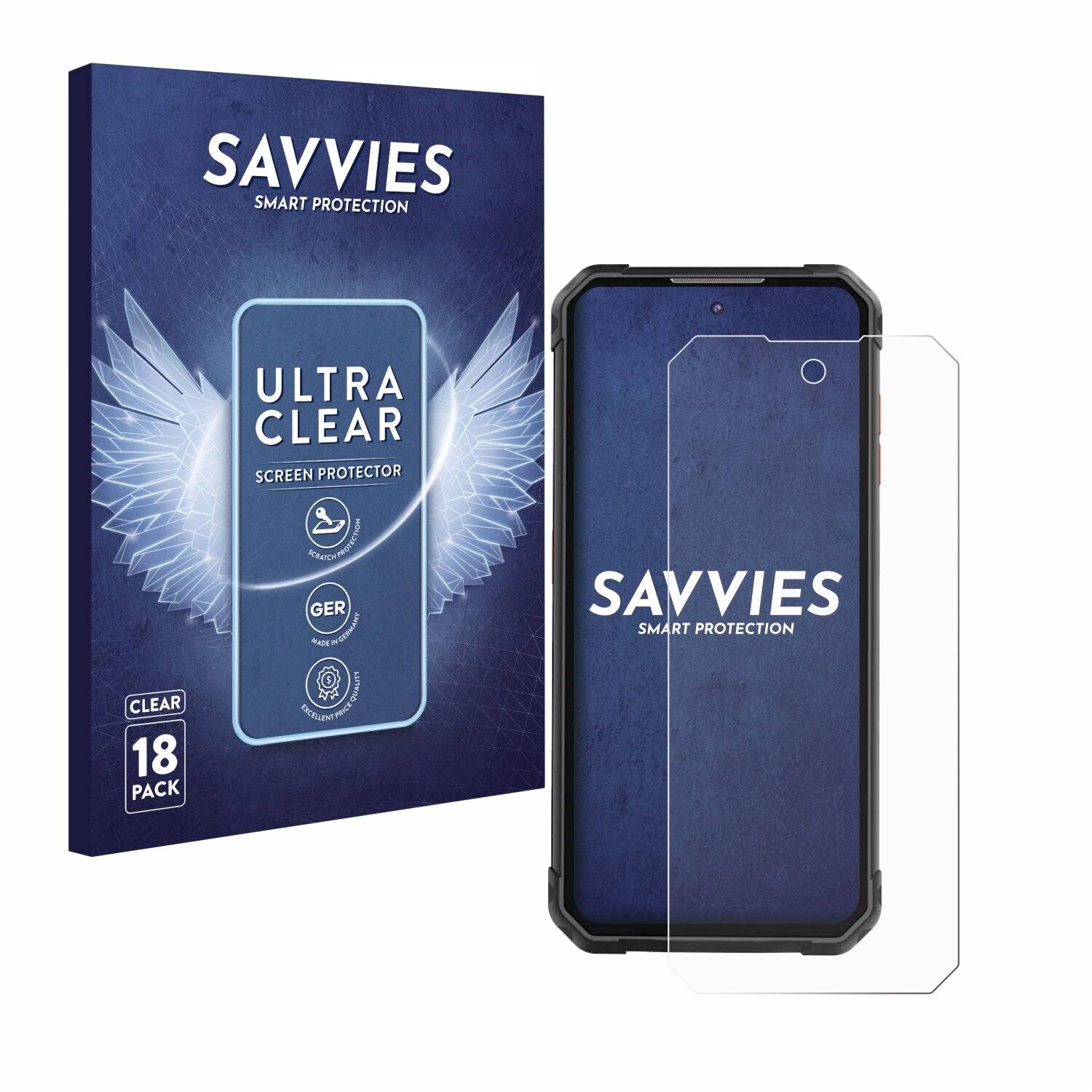 18x Savvies Displayschutz-Folie für iiiF150 B2