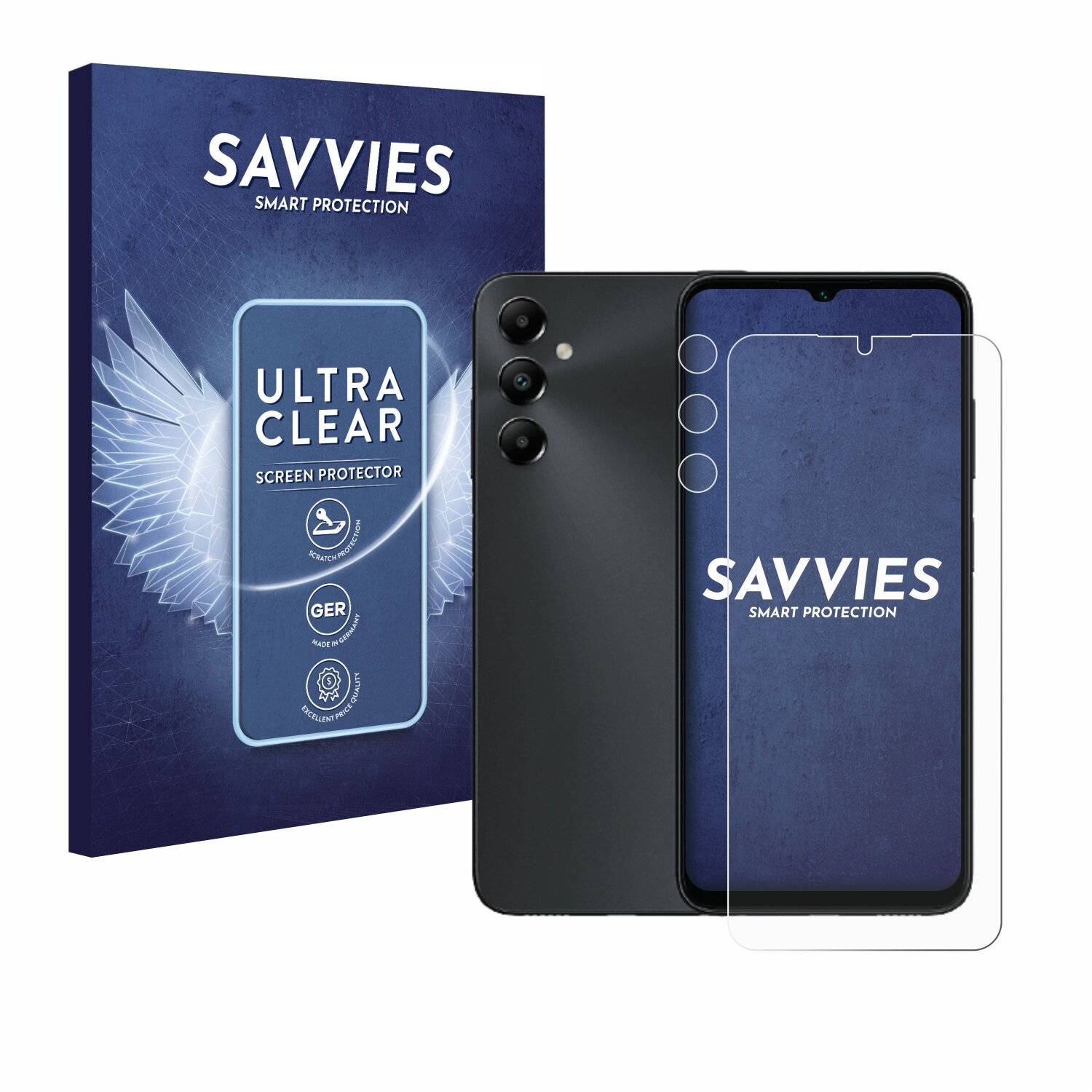 18x Savvies Displayschutz-Folie für Samsung Galaxy A05s