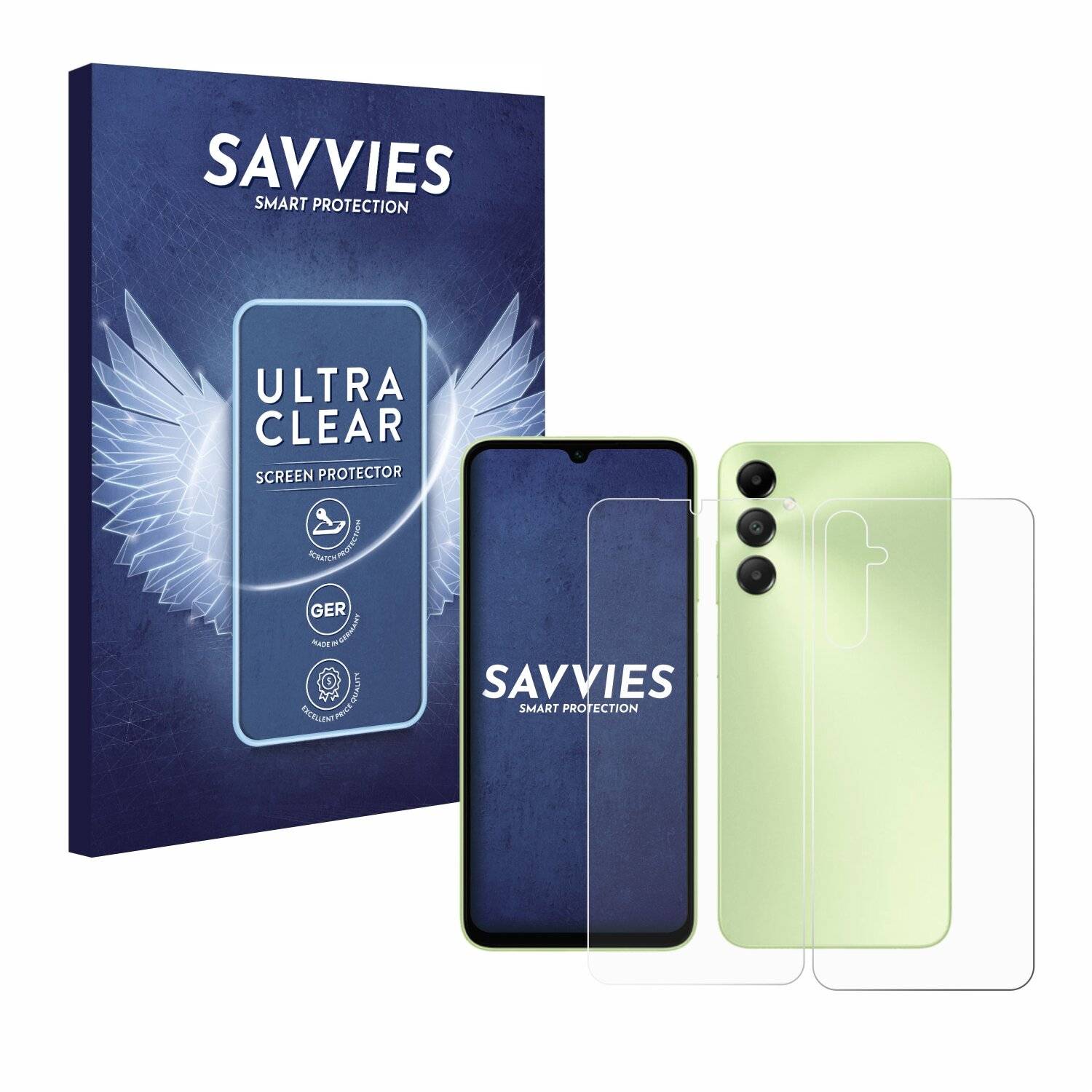 18x Savvies Displayschutz-Folie für Samsung Galaxy A05s