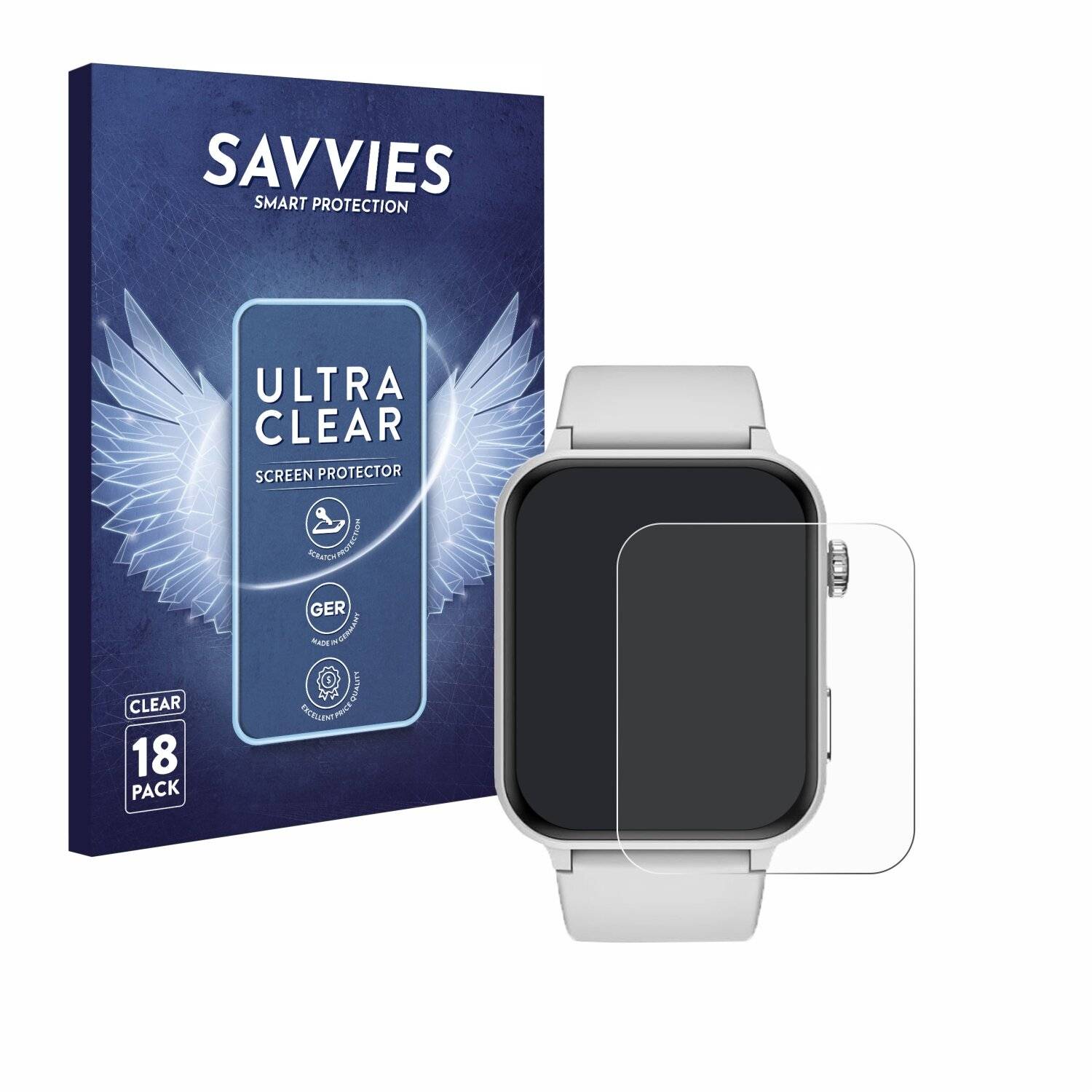 18x Savvies Displayschutz-Folie für Iowodo