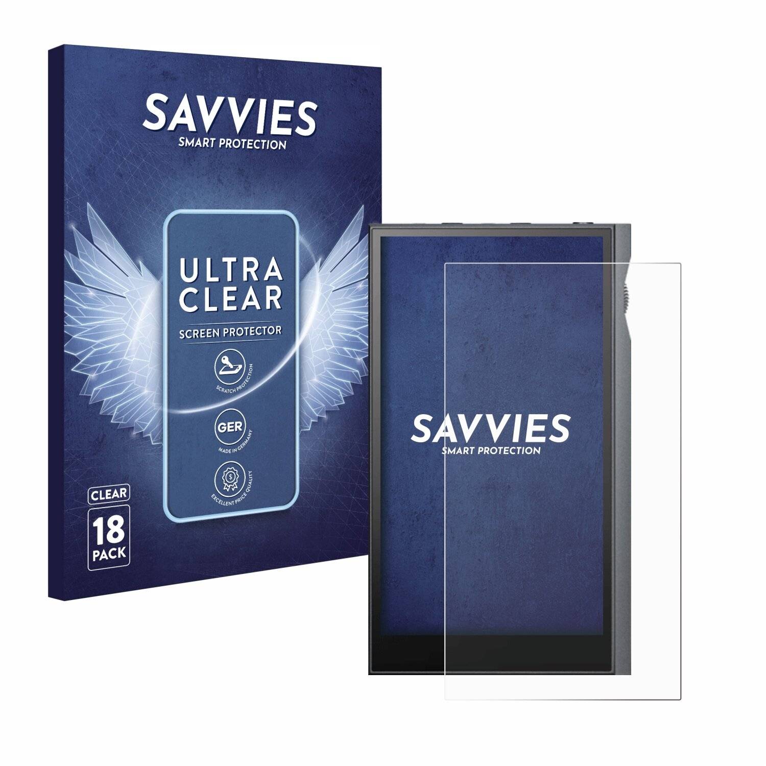 18x Savvies Displayschutz-Folie für Astell&Kern Kann