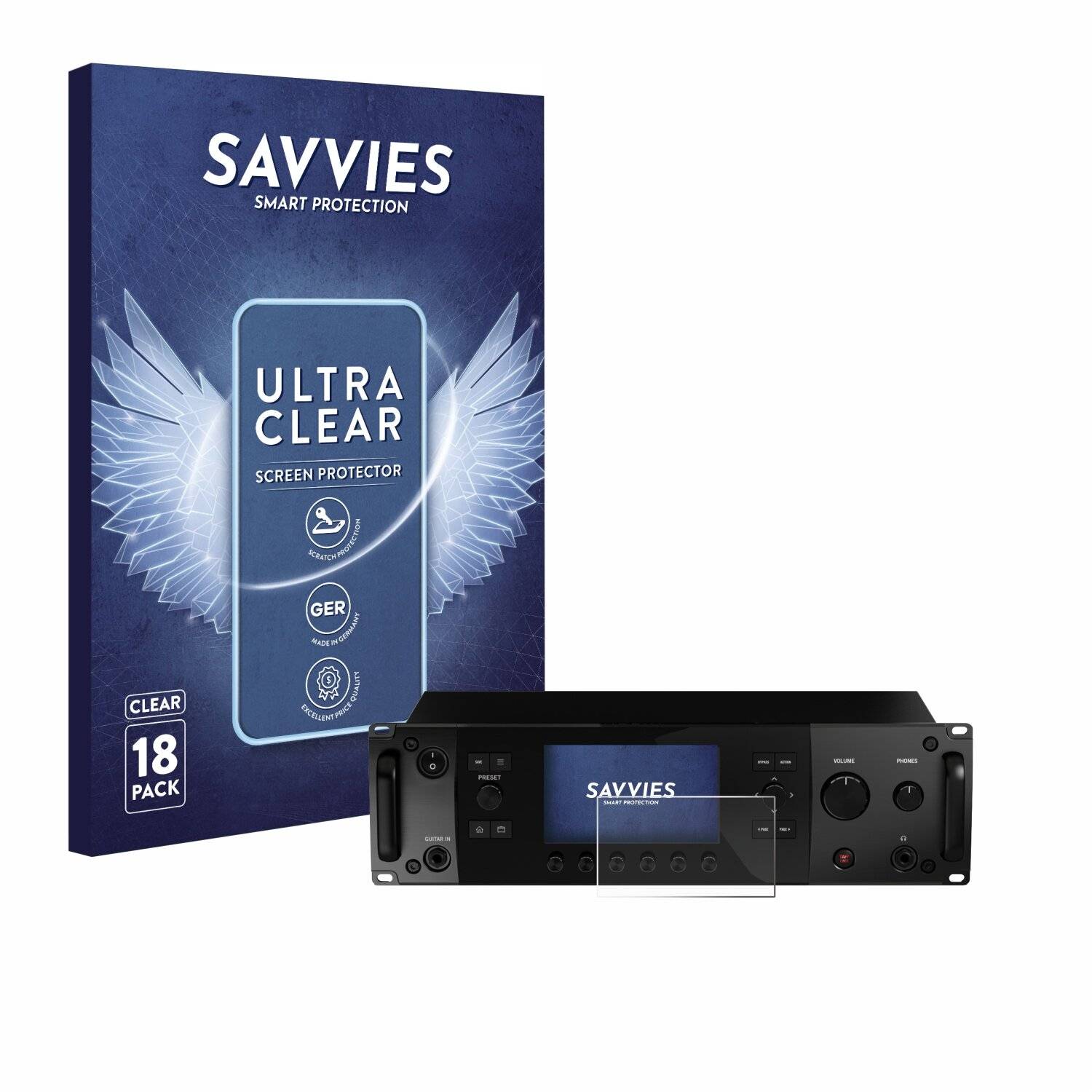 18x Savvies Displayschutz-Folie für Line 6 Helix