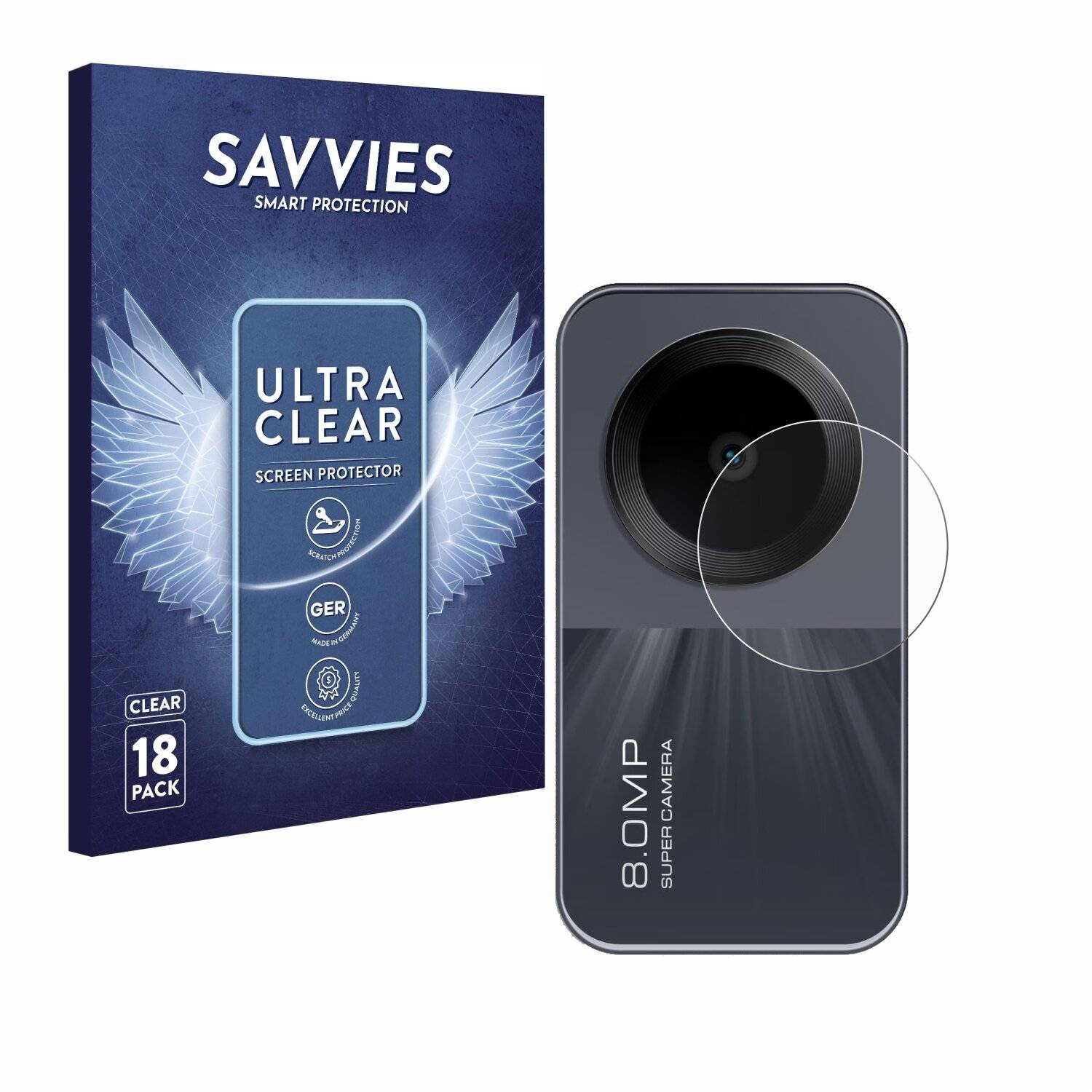 18x Savvies Displayschutz-Folie für Xiaomi Redmi Pad SE (NUR