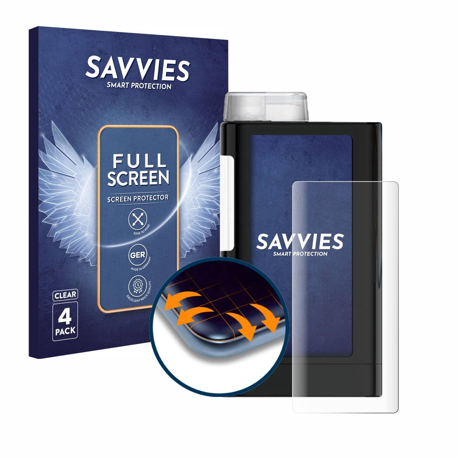 4x Savvies Full-Screen Folie für Mylife