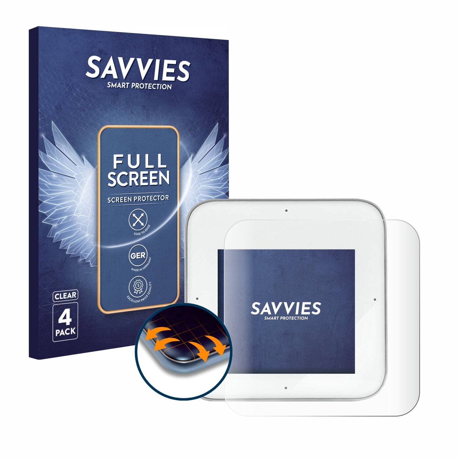 4x Savvies Full-Screen Folie für Bosch