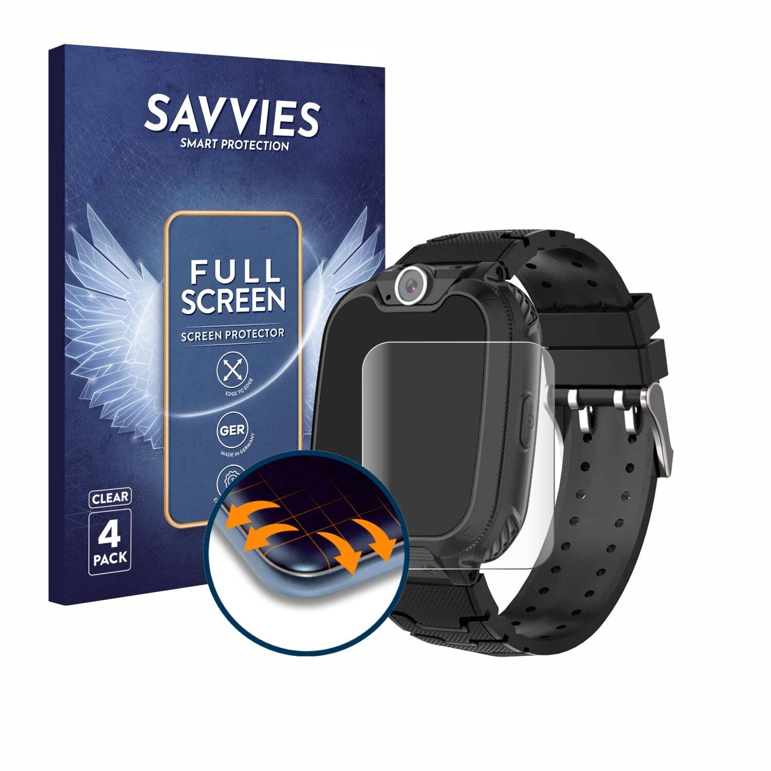 4x Savvies Full-Screen Folie für Pthtechus