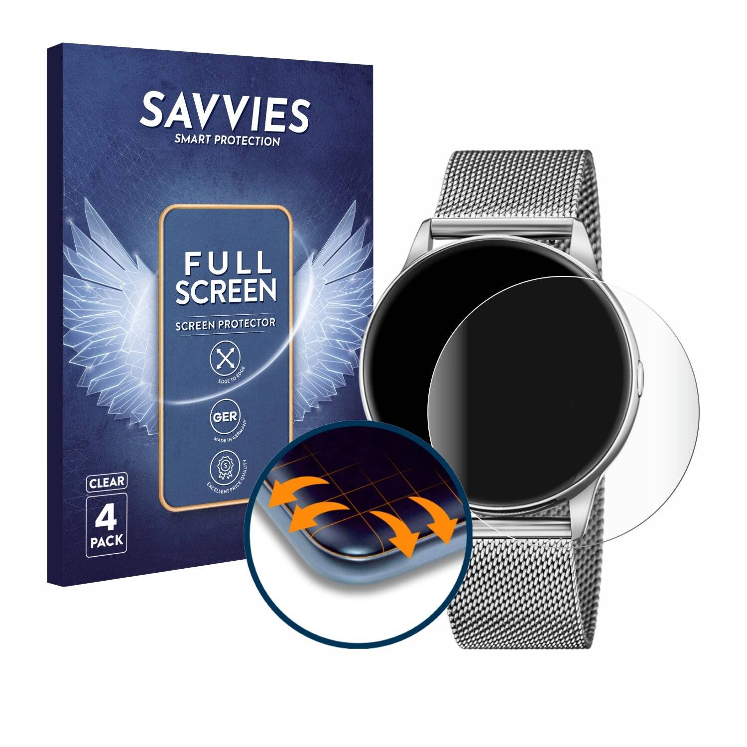 4x Savvies Full-Screen Folie für Lotus Smartime