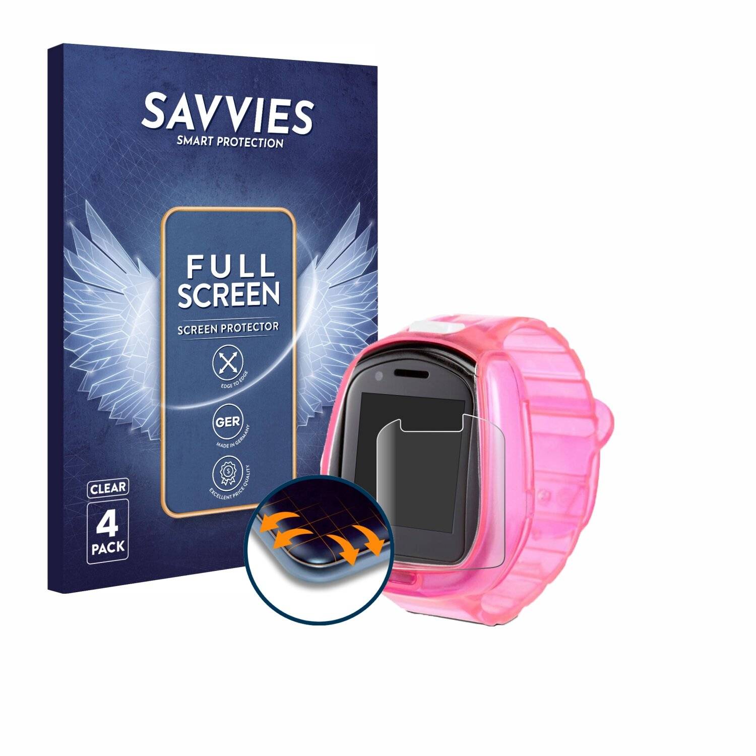 4x Savvies Full-Screen Folie für Little Tikes Tobi Robot