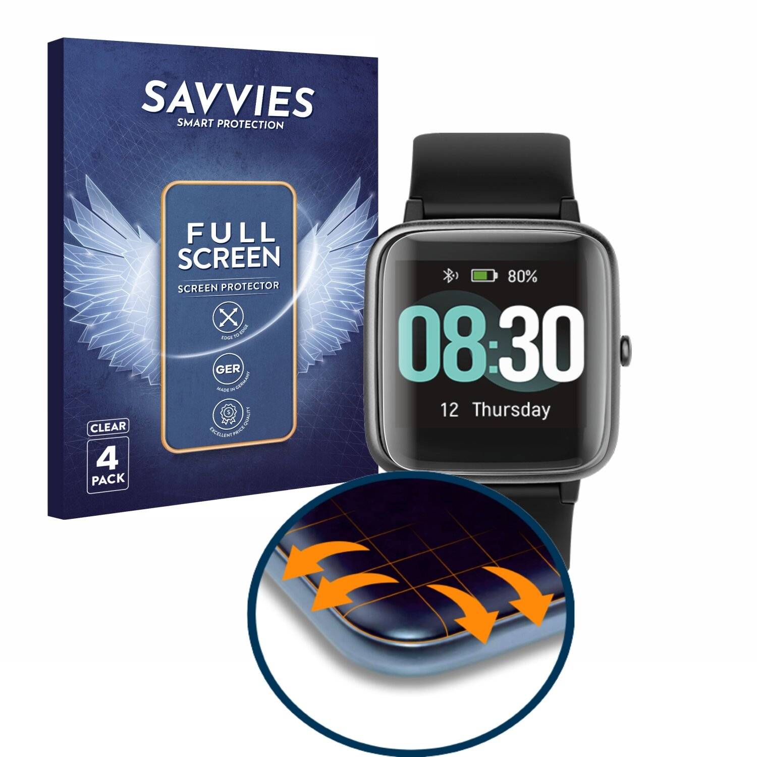4x Savvies Full-Screen Folie für CanMixs ID205L (4x