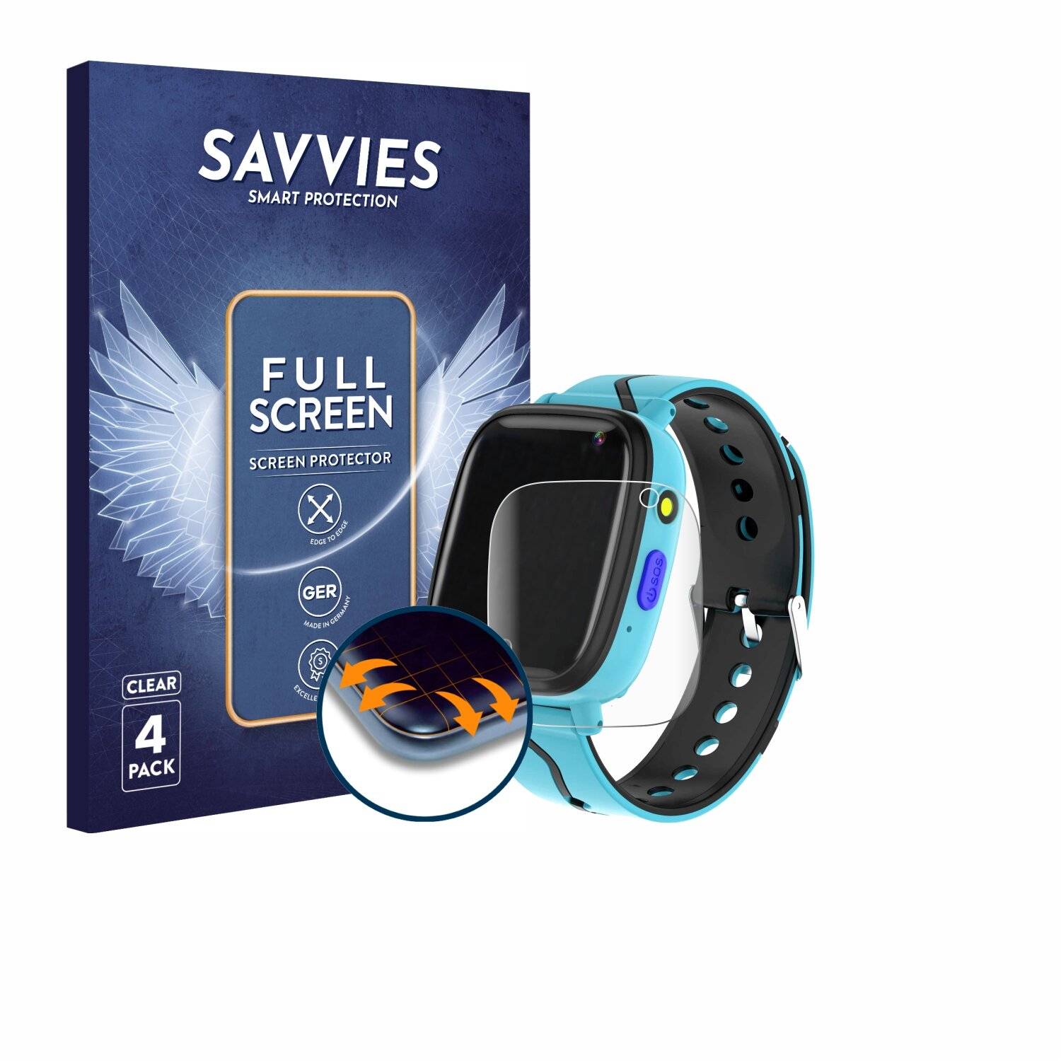 4x Savvies Full-Screen Folie für Bauisan