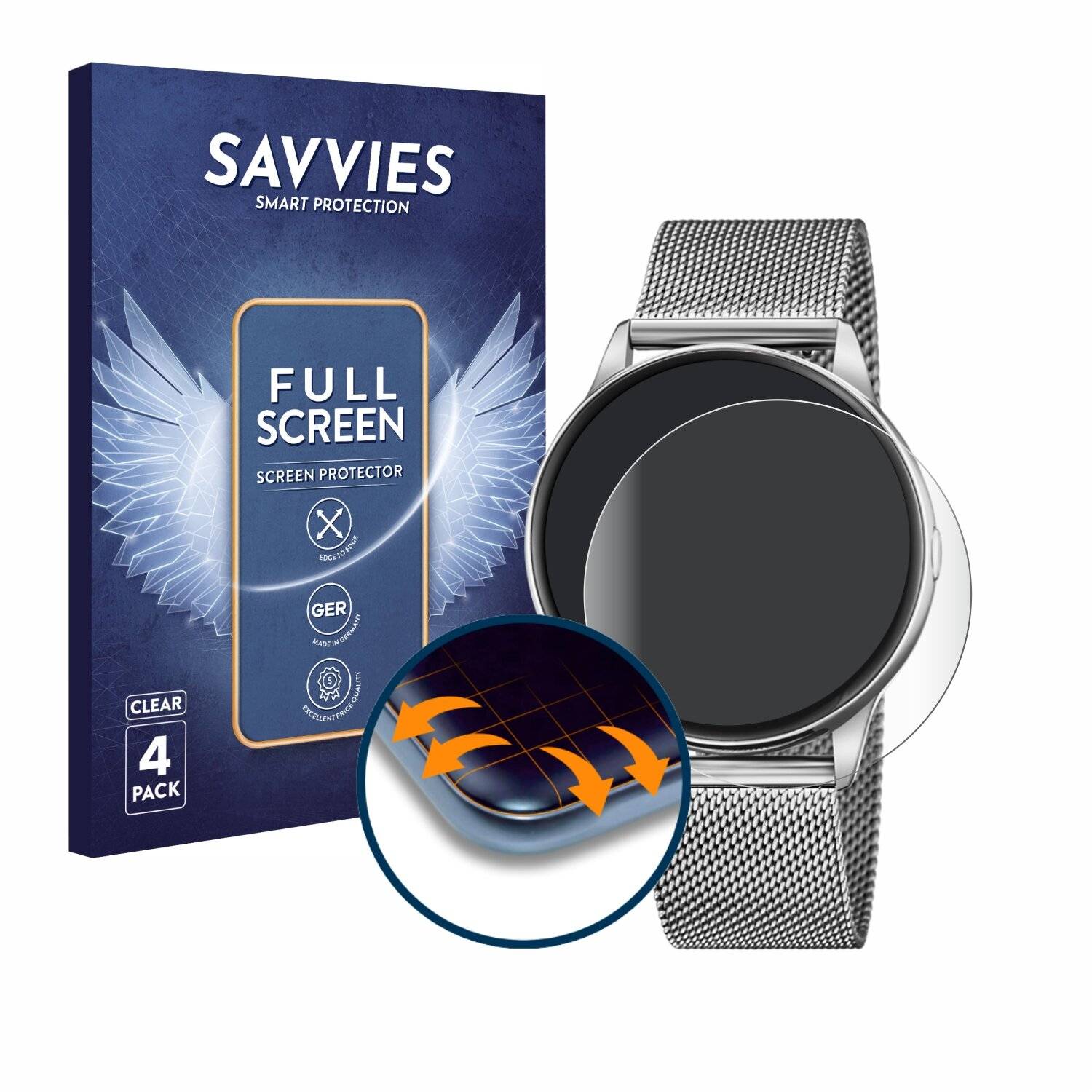 4x Savvies Full-Screen Folie für Lotus Smartime