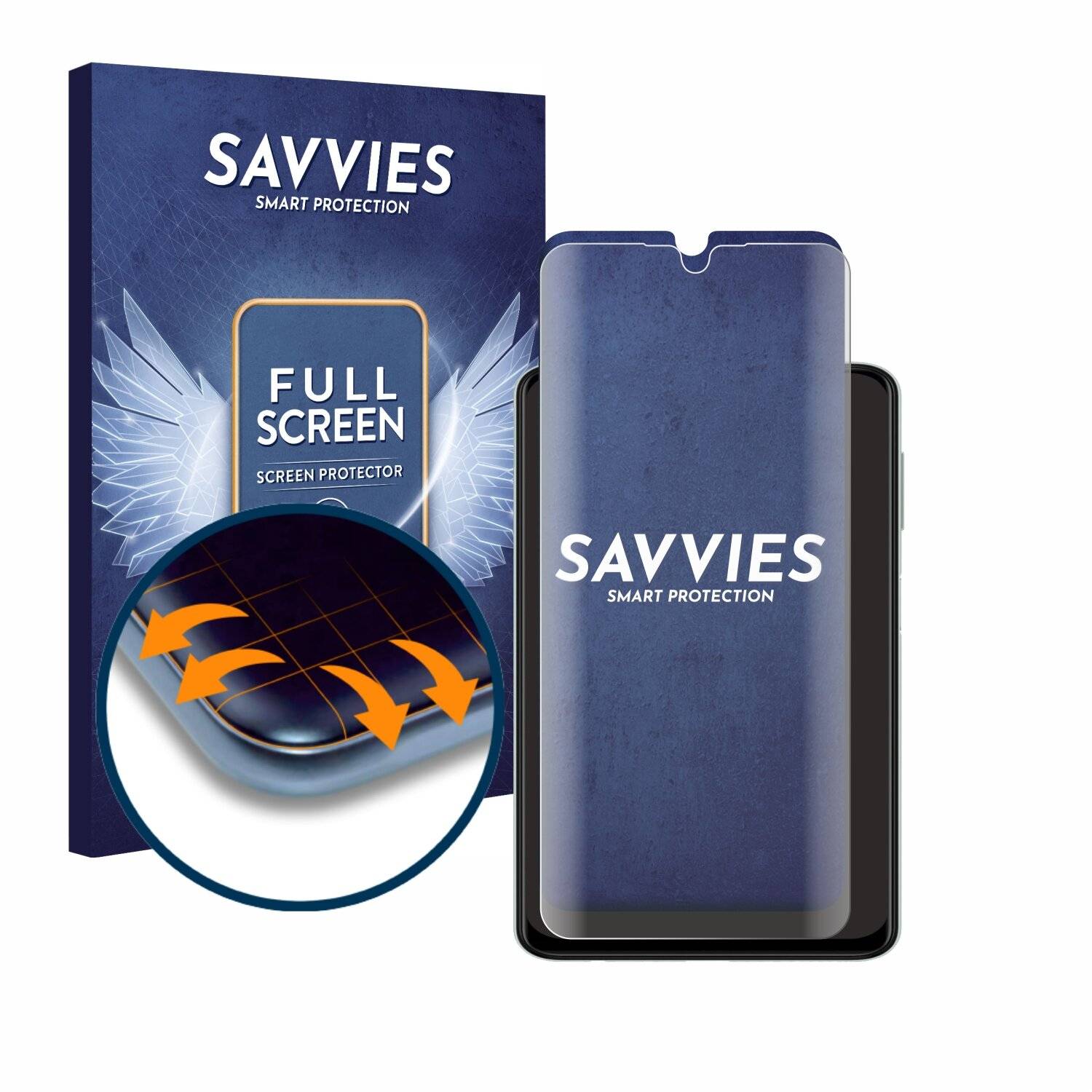 4x Savvies Full-Screen Folie für Samsung Galaxy A22