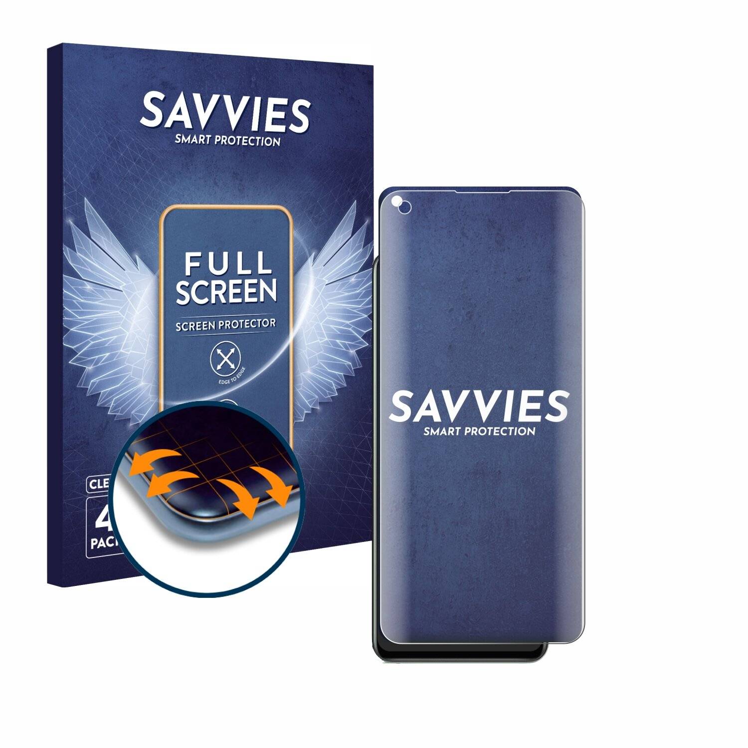 4x Savvies Full-Screen Folie für realme GT 2