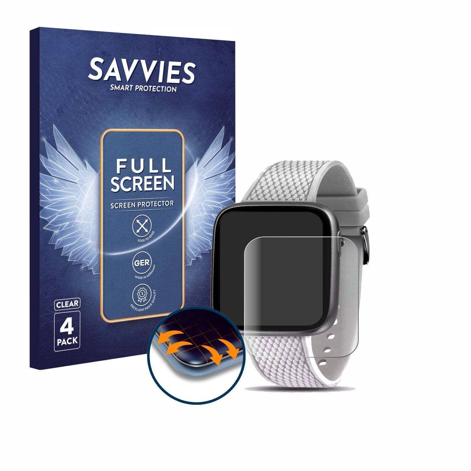 4x Savvies Full-Screen Folie für Morellato