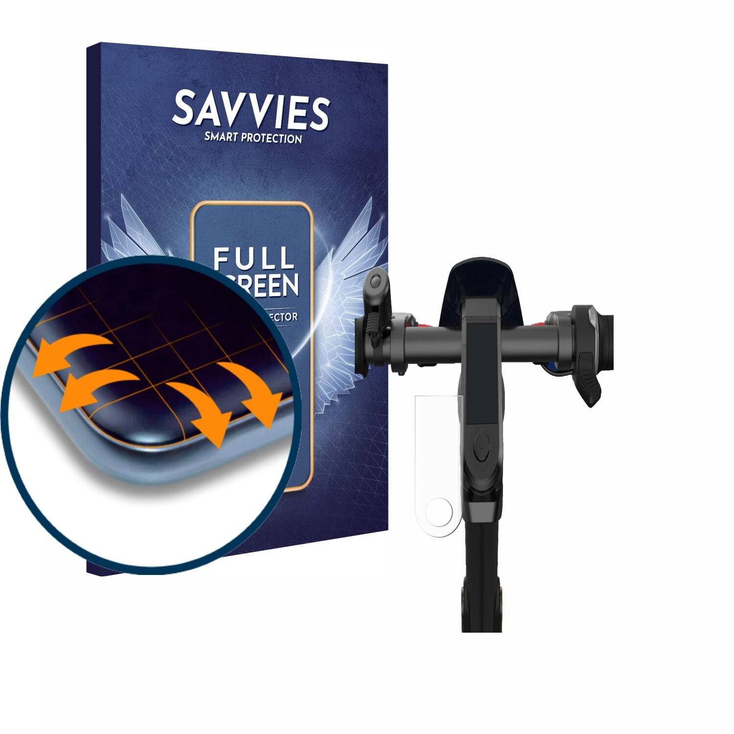 4x Savvies Full-Screen Folie für NIU KQi3