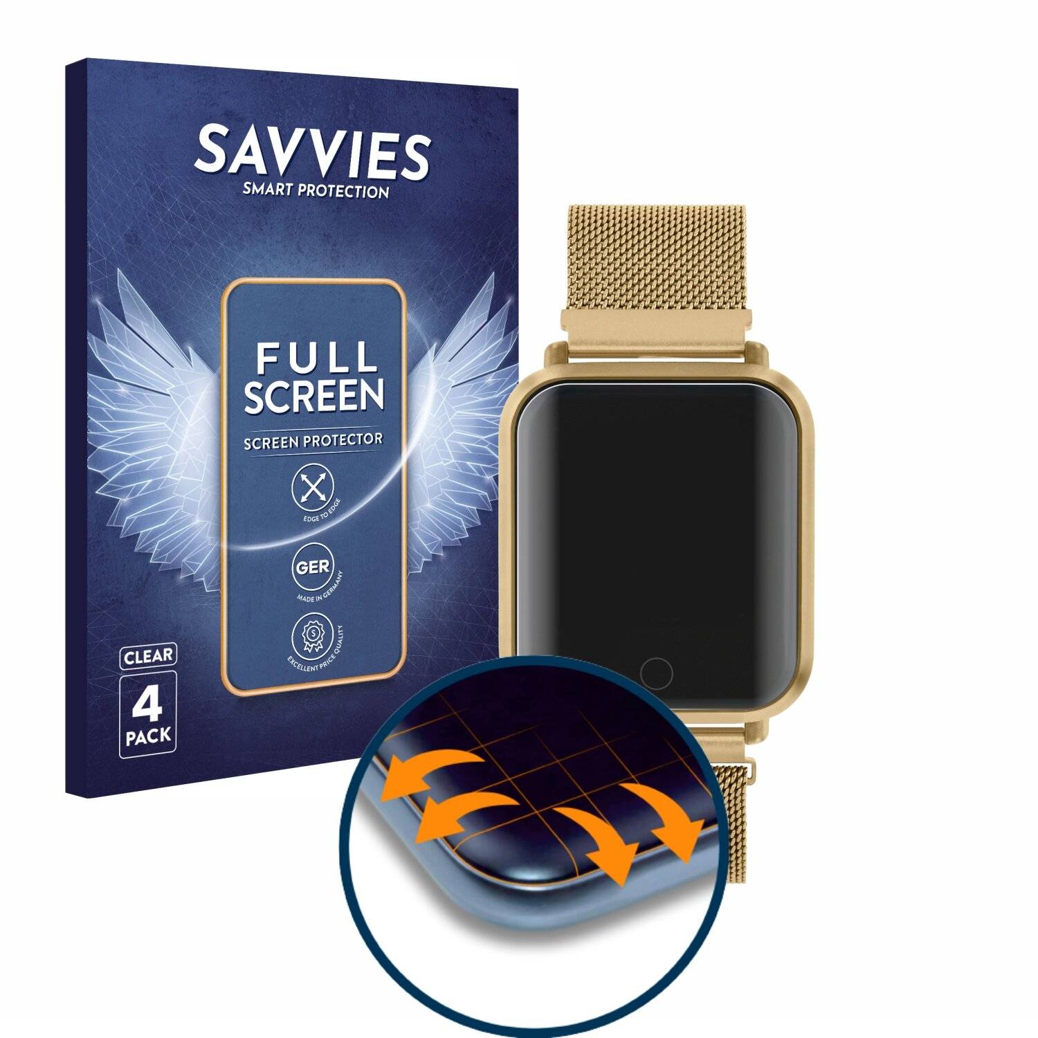 4x Savvies Full-Screen Folie für Reflex Active Series