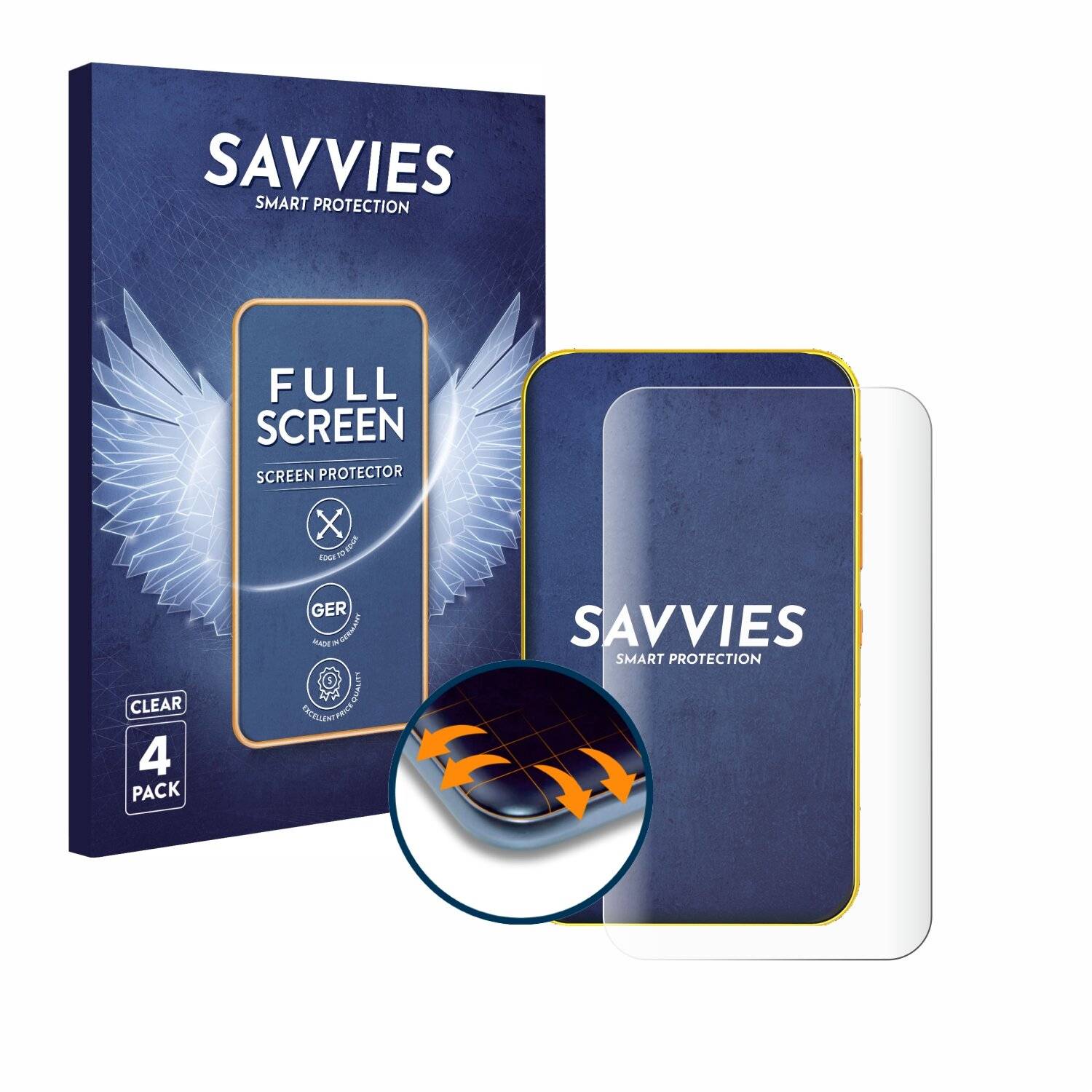 4x Savvies Full-Screen Folie für Timmkoo