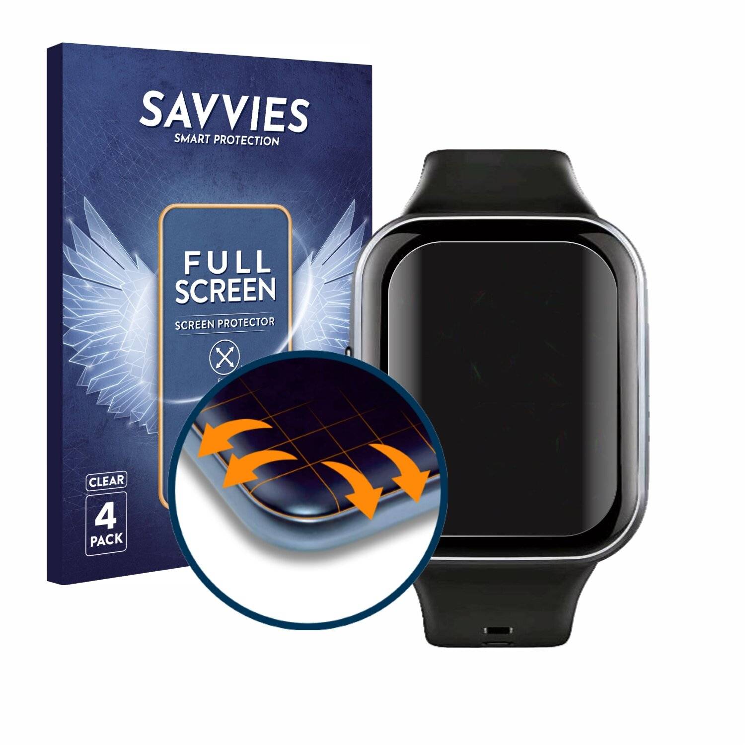 4x Savvies Full-Screen Folie für Jugeman Q23