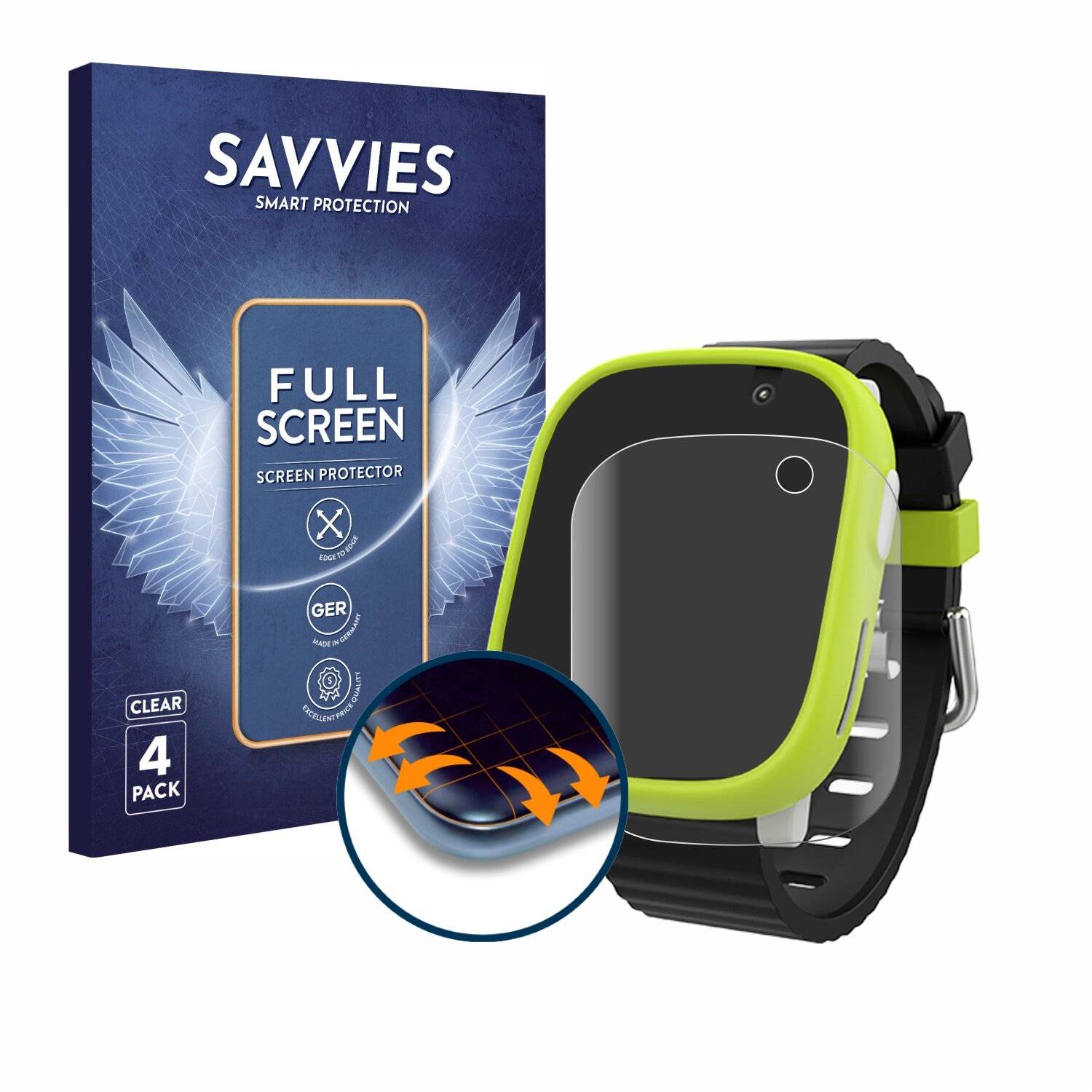 4x Savvies Full-Screen Folie für Xplora X6
