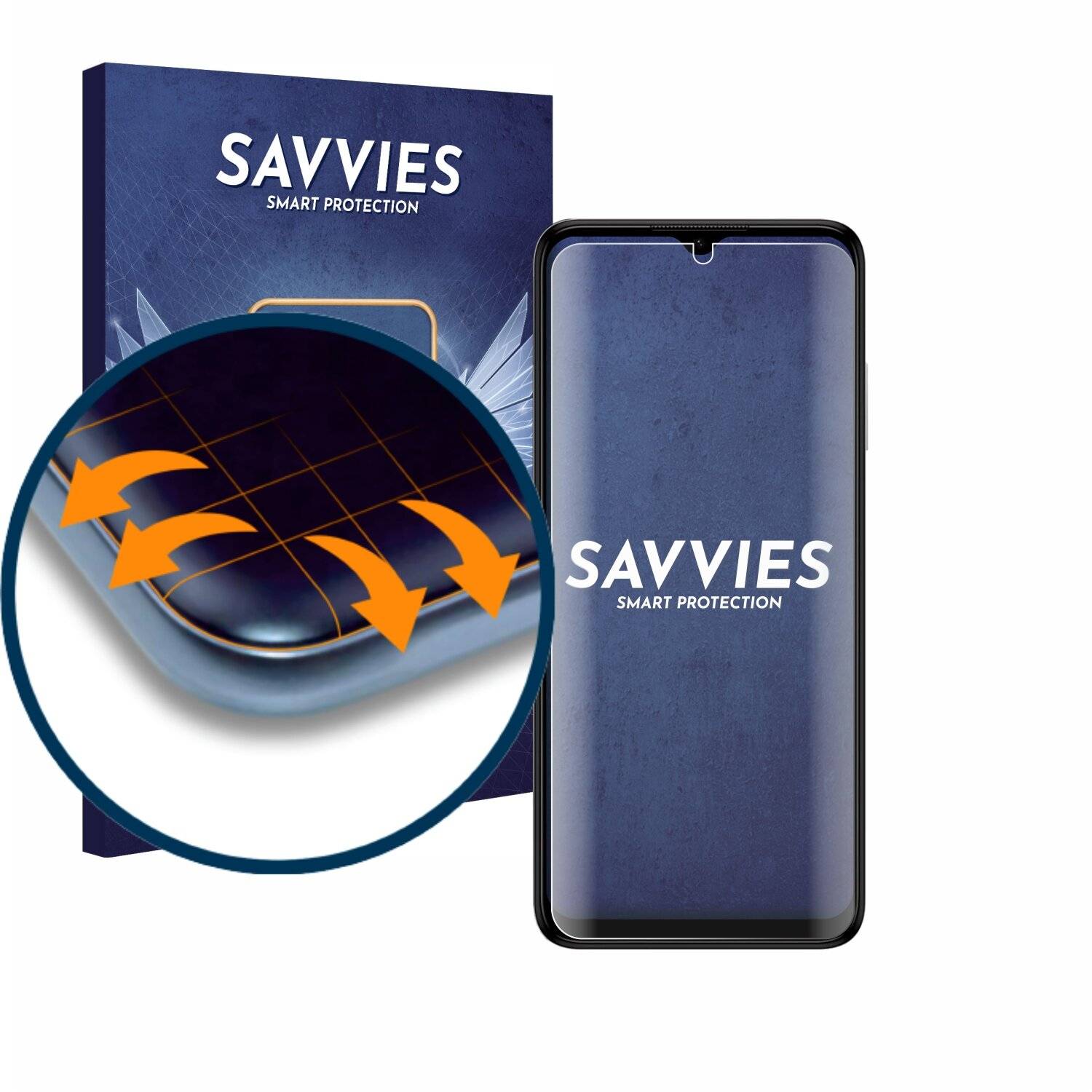 4x Savvies Full-Screen Folie für Nokia