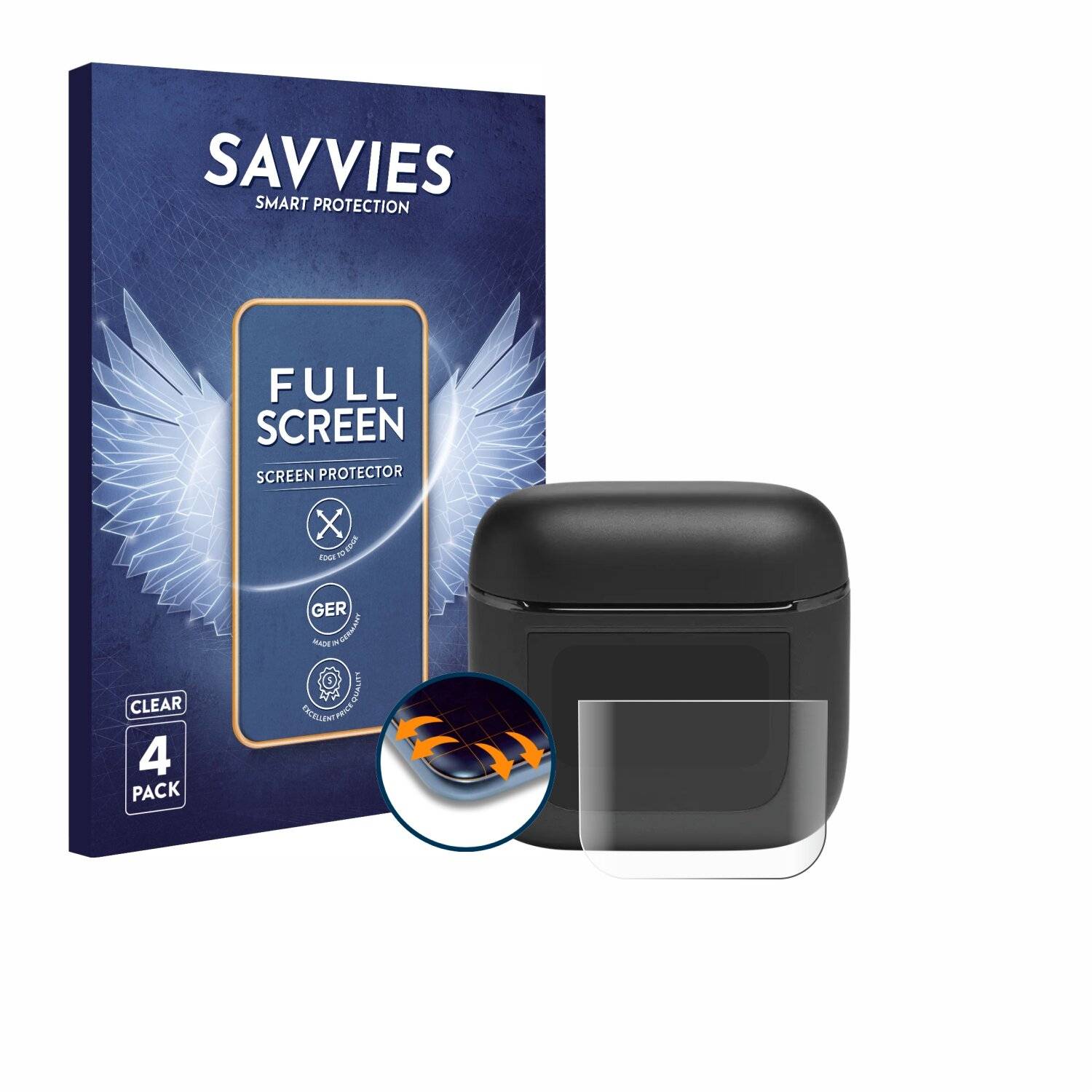 4x Savvies Full-Screen Folie für JBL Tour Pro