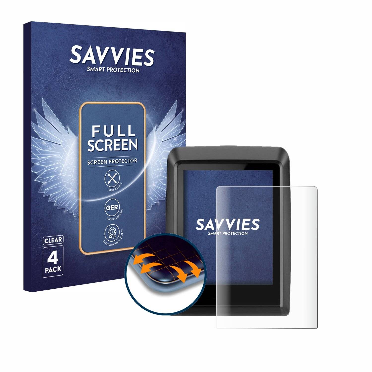 4x Savvies Full-Screen Folie für Bosch Kiox