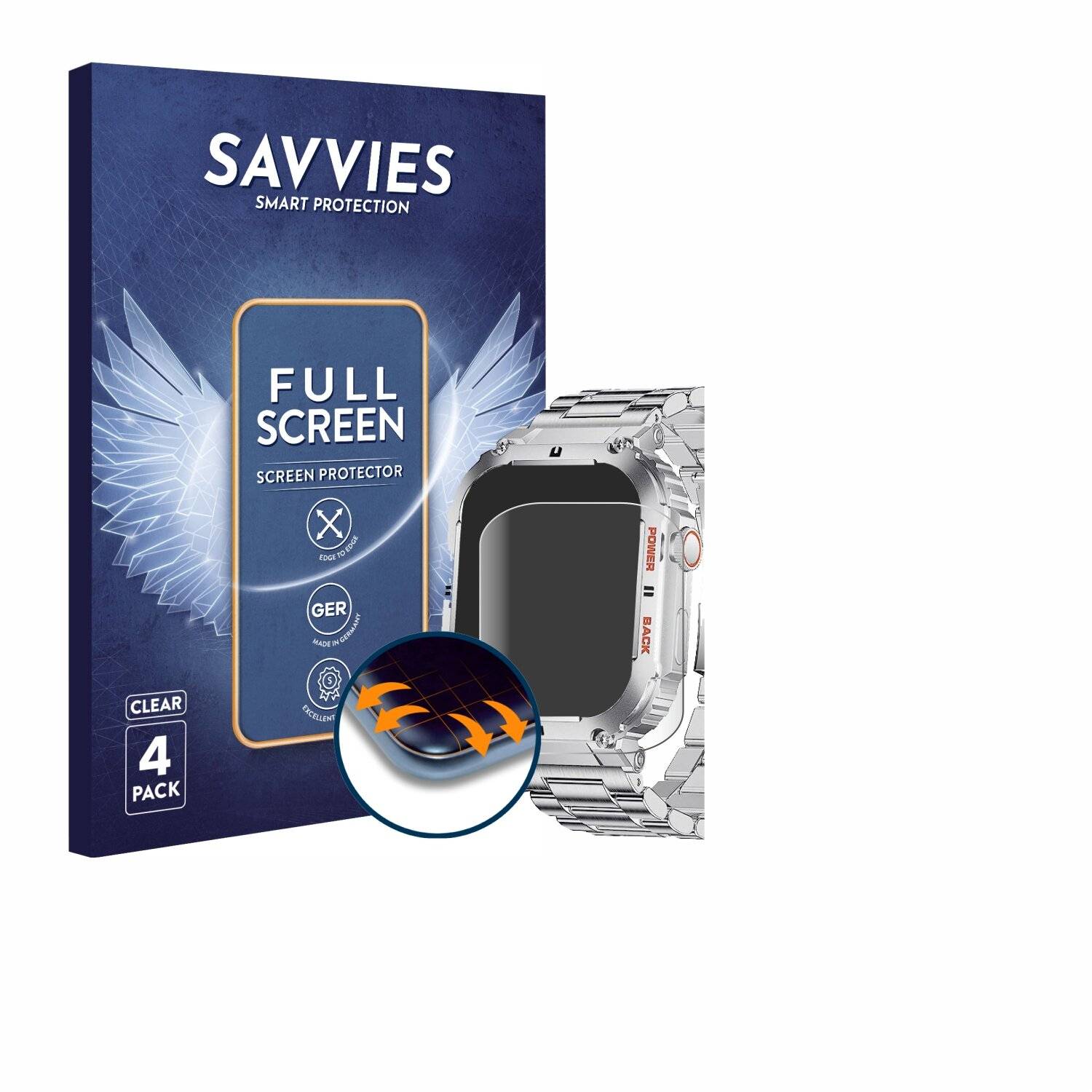 4x Savvies Full-Screen Folie für LIGE K-57