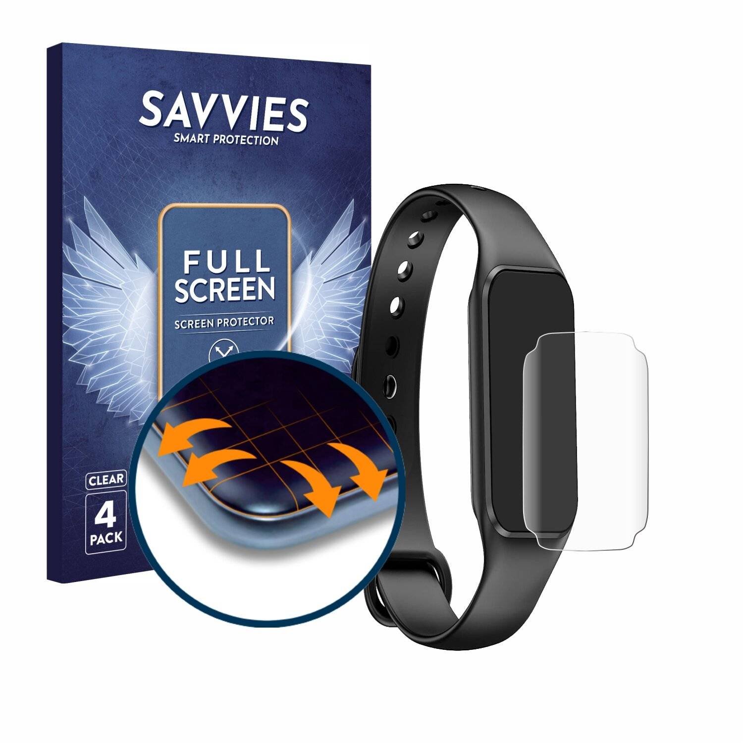 4x Savvies Full-Screen Folie für Blackview