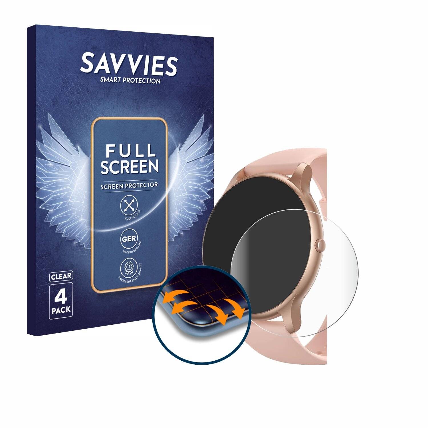 4x Savvies Full-Screen Folie für Parsonver SR1
