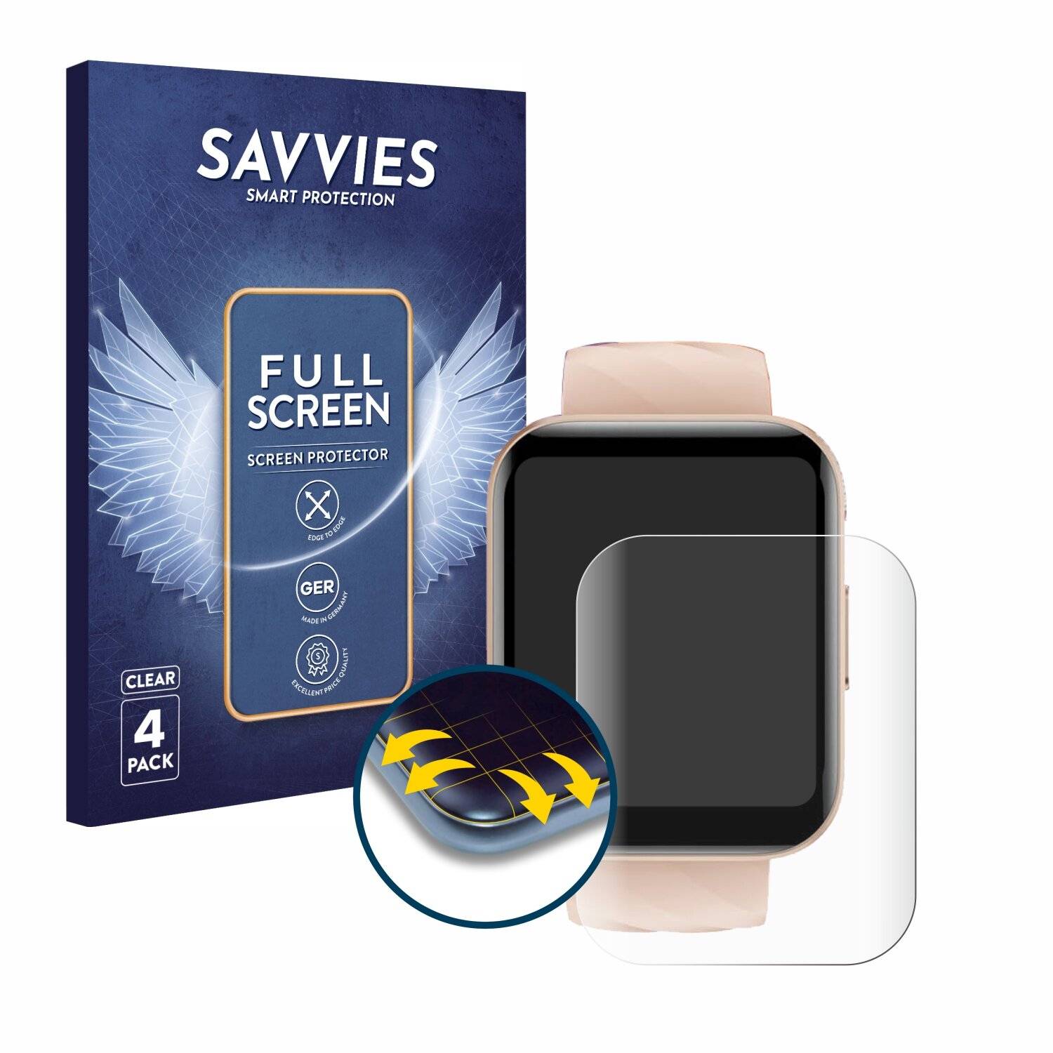 4x Savvies Full-Screen Folie für RUIMEN