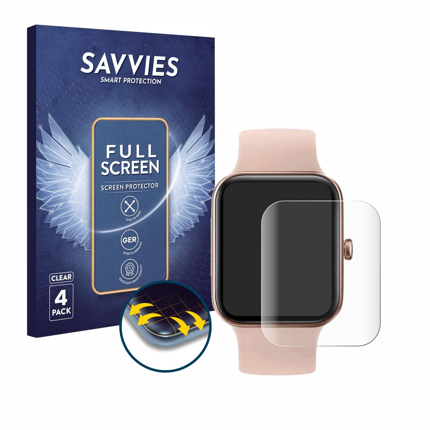 4x Savvies Full-Screen Folie für SKG