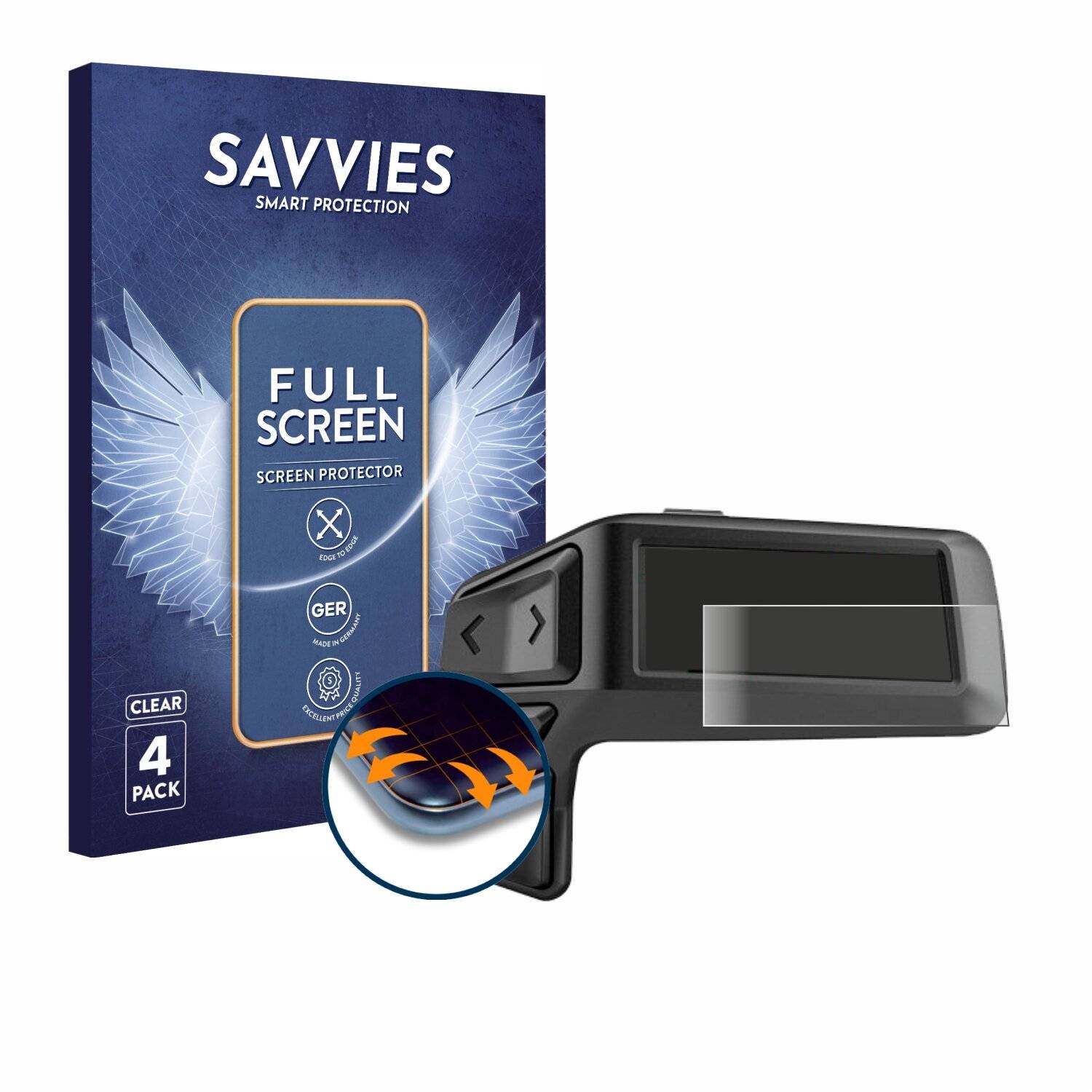 4x Savvies Full-Screen Folie für Bosch Purion
