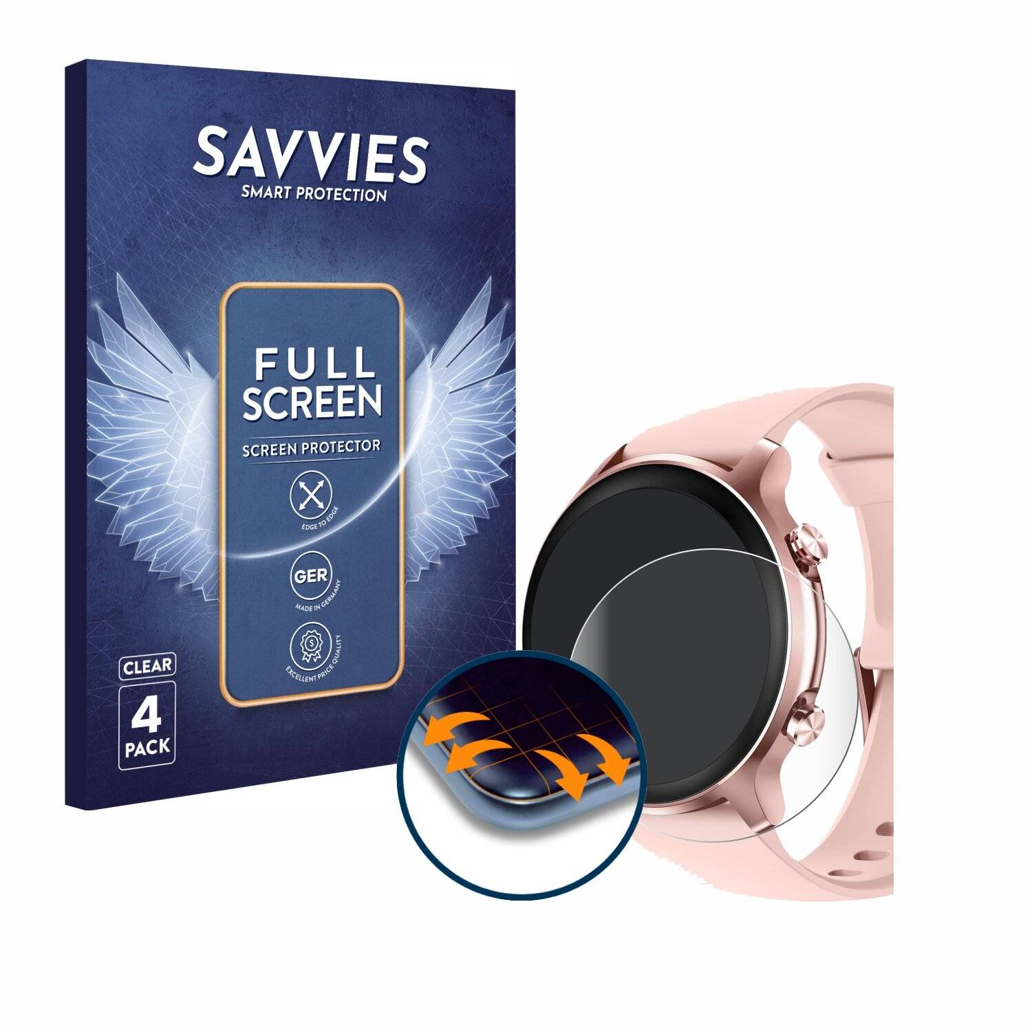 4x Savvies Full-Screen Folie für Loddery 217