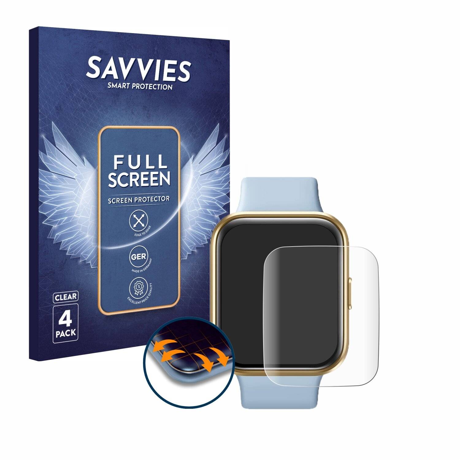 4x Savvies Full-Screen Folie für aeac IP68
