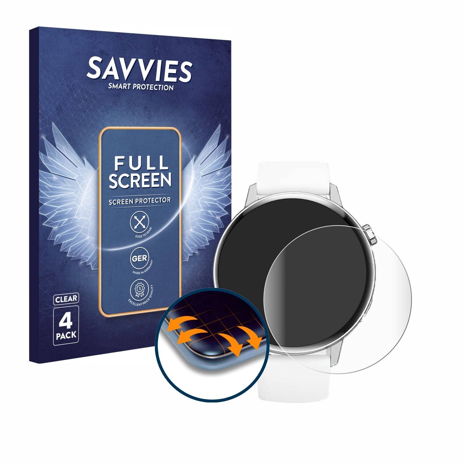 4x Savvies Full-Screen Folie für Swgota I39H
