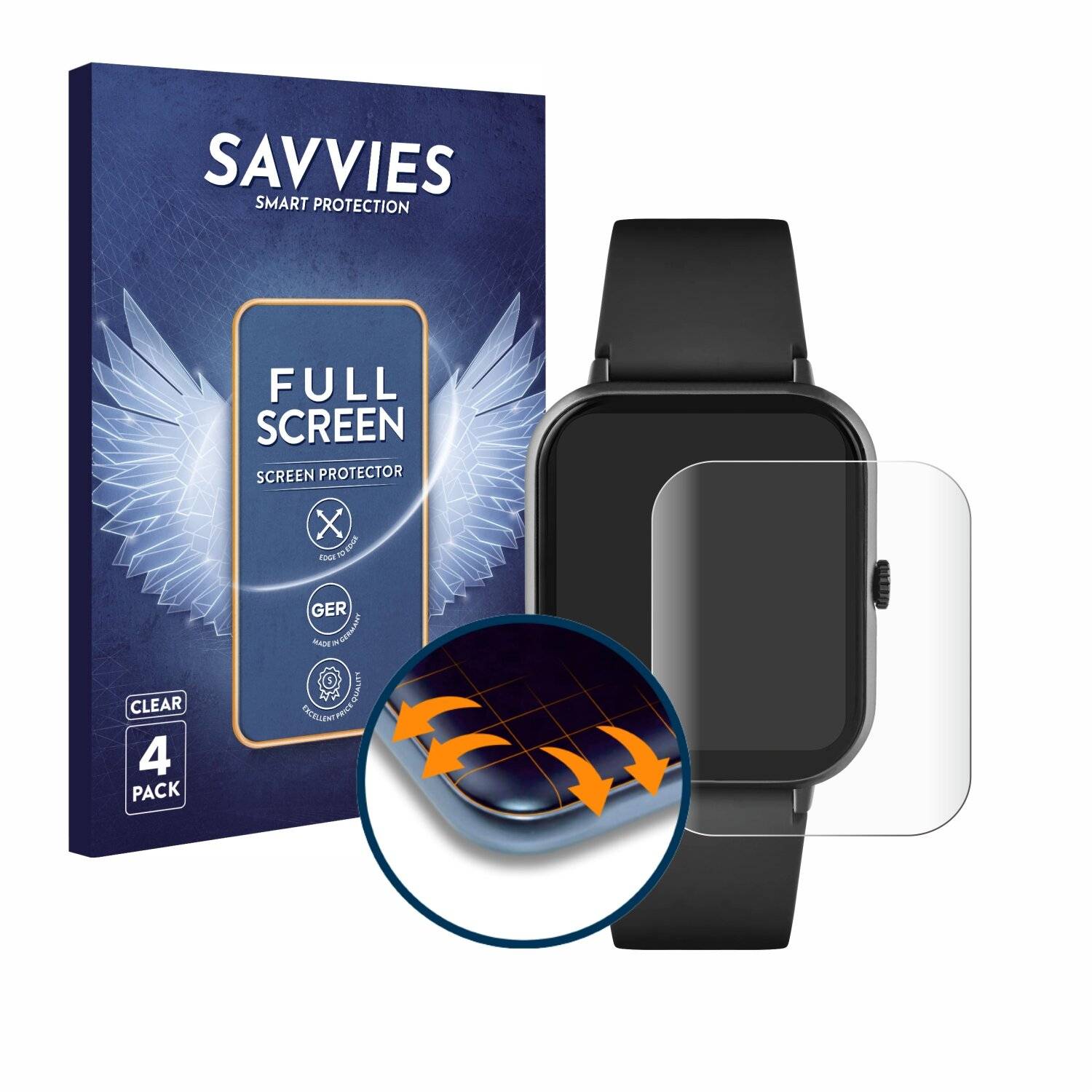 4x Savvies Full-Screen Folie für Reflex Active Series