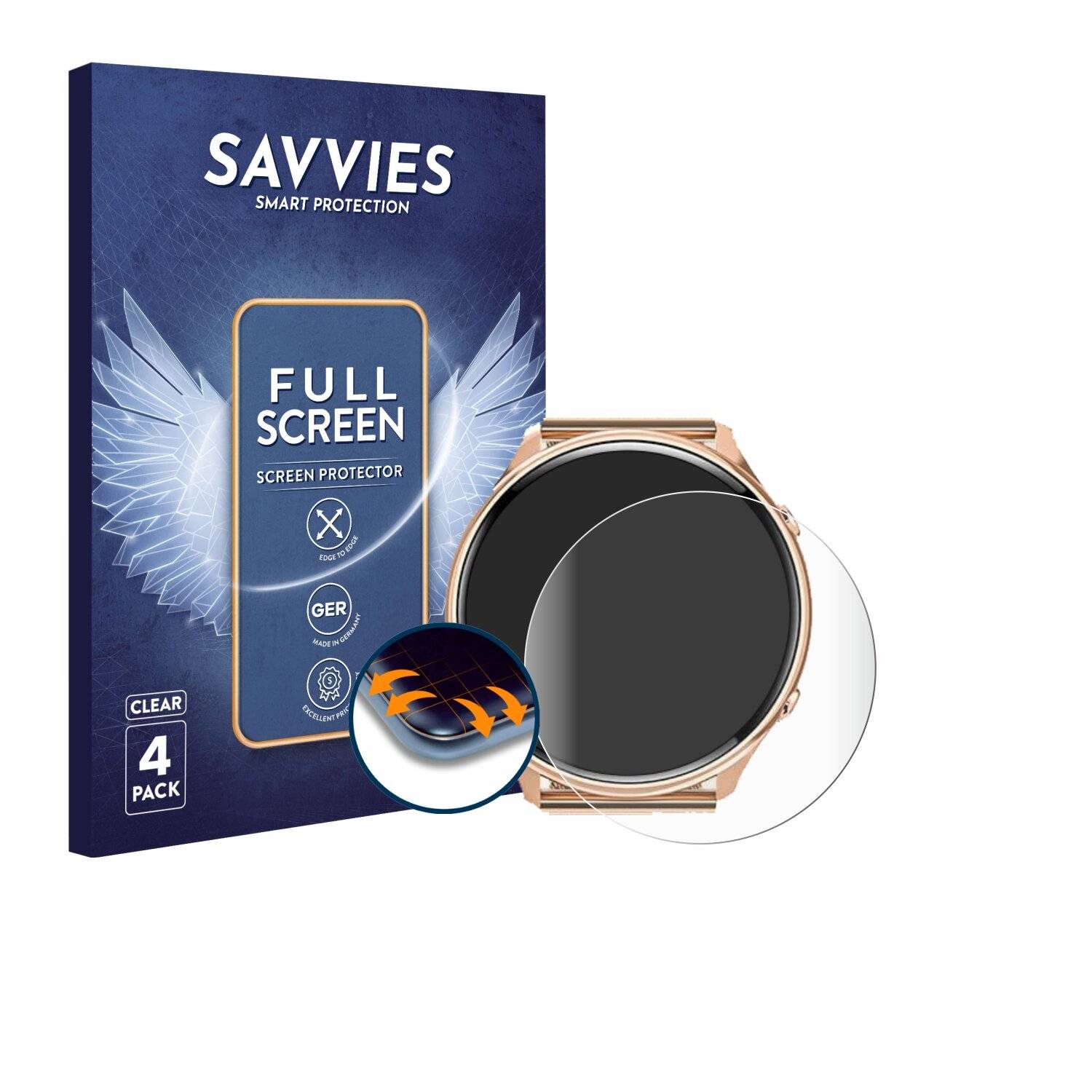 4x Savvies Full-Screen Folie für Ruxingx G37