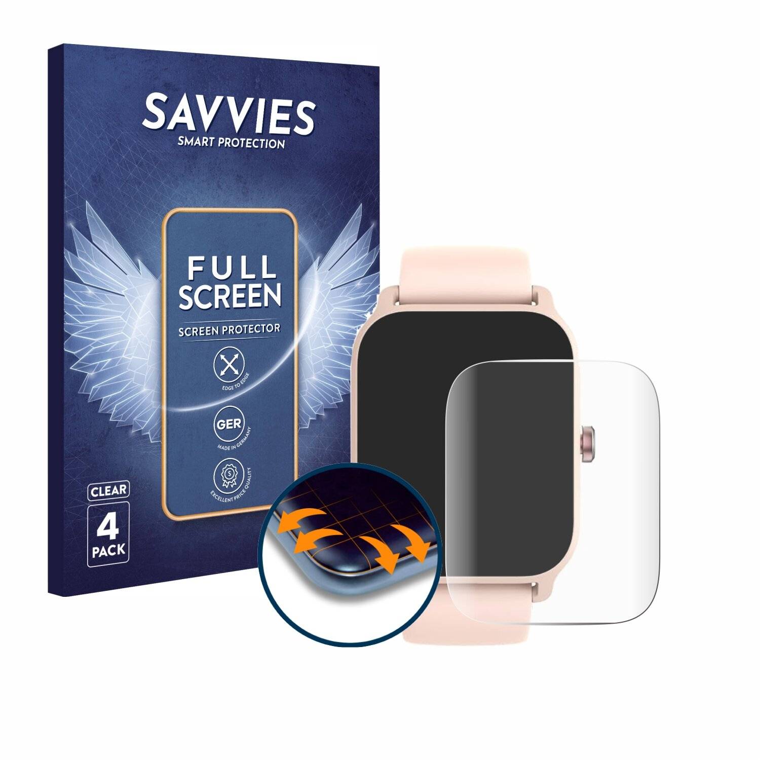 4x Savvies Full-Screen Folie für IFMDA IDW13