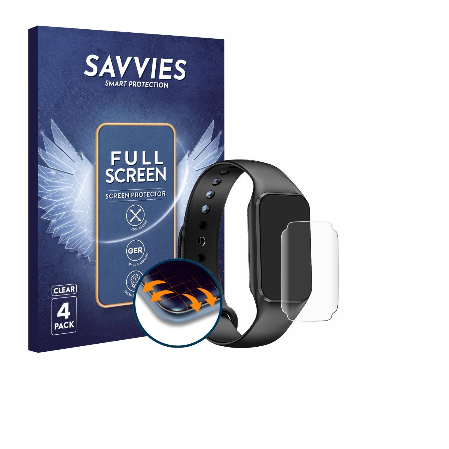 4x Savvies Full-Screen Folie für FeipuQu R1