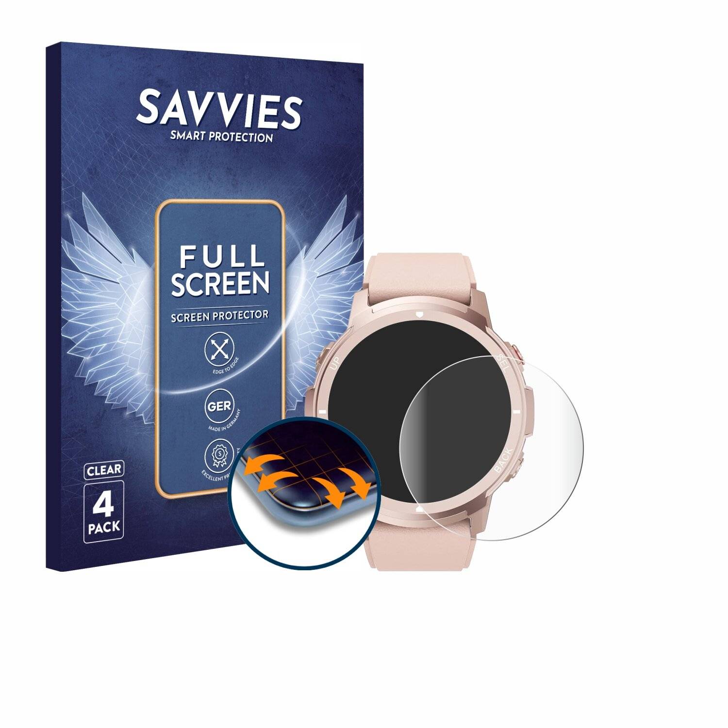 4x Savvies Full-Screen Folie für Llkboha S52