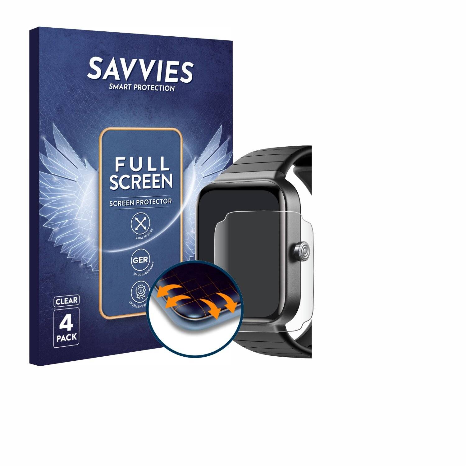 4x Savvies Full-Screen Folie für aeac 13