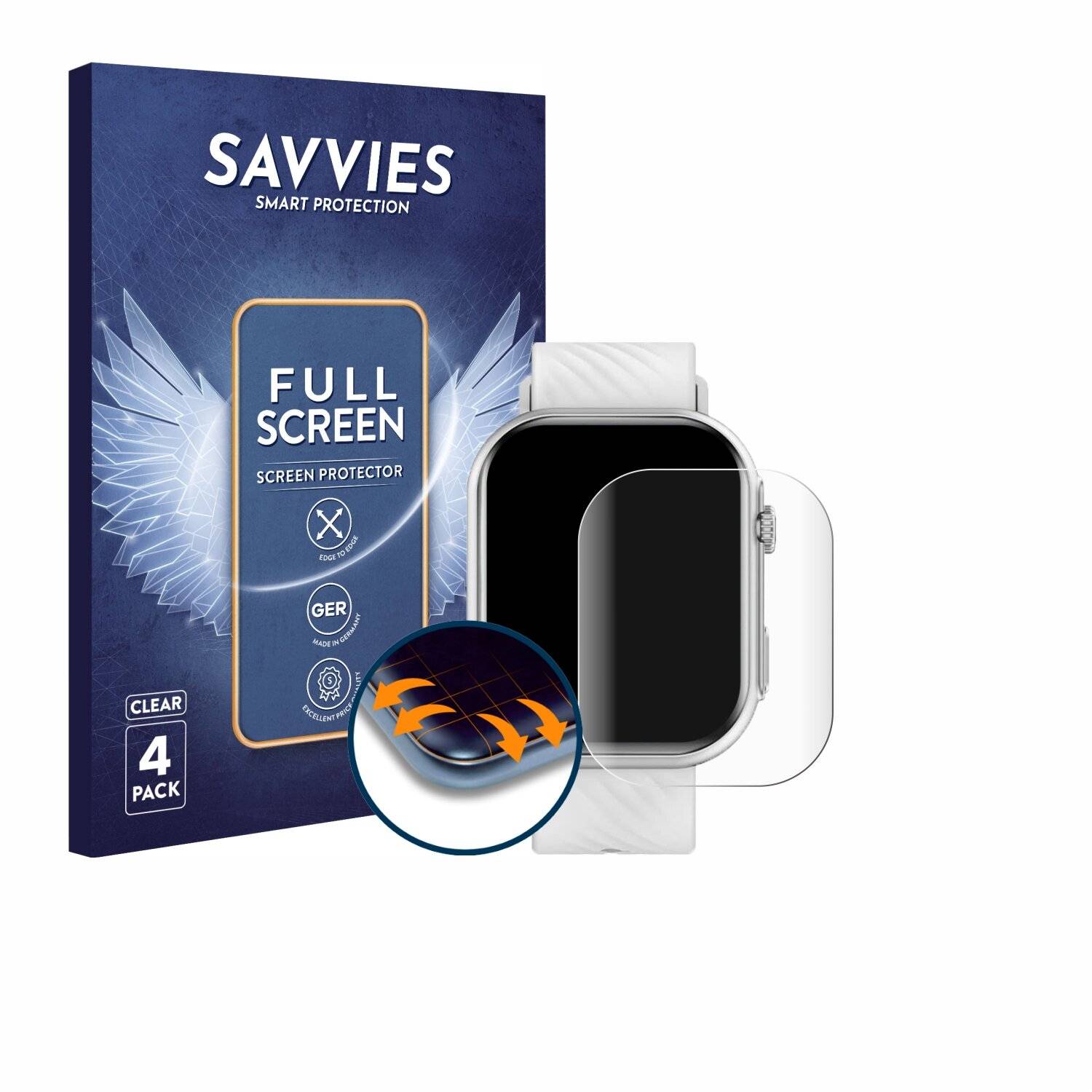 4x Savvies Full-Screen Folie für Holalei