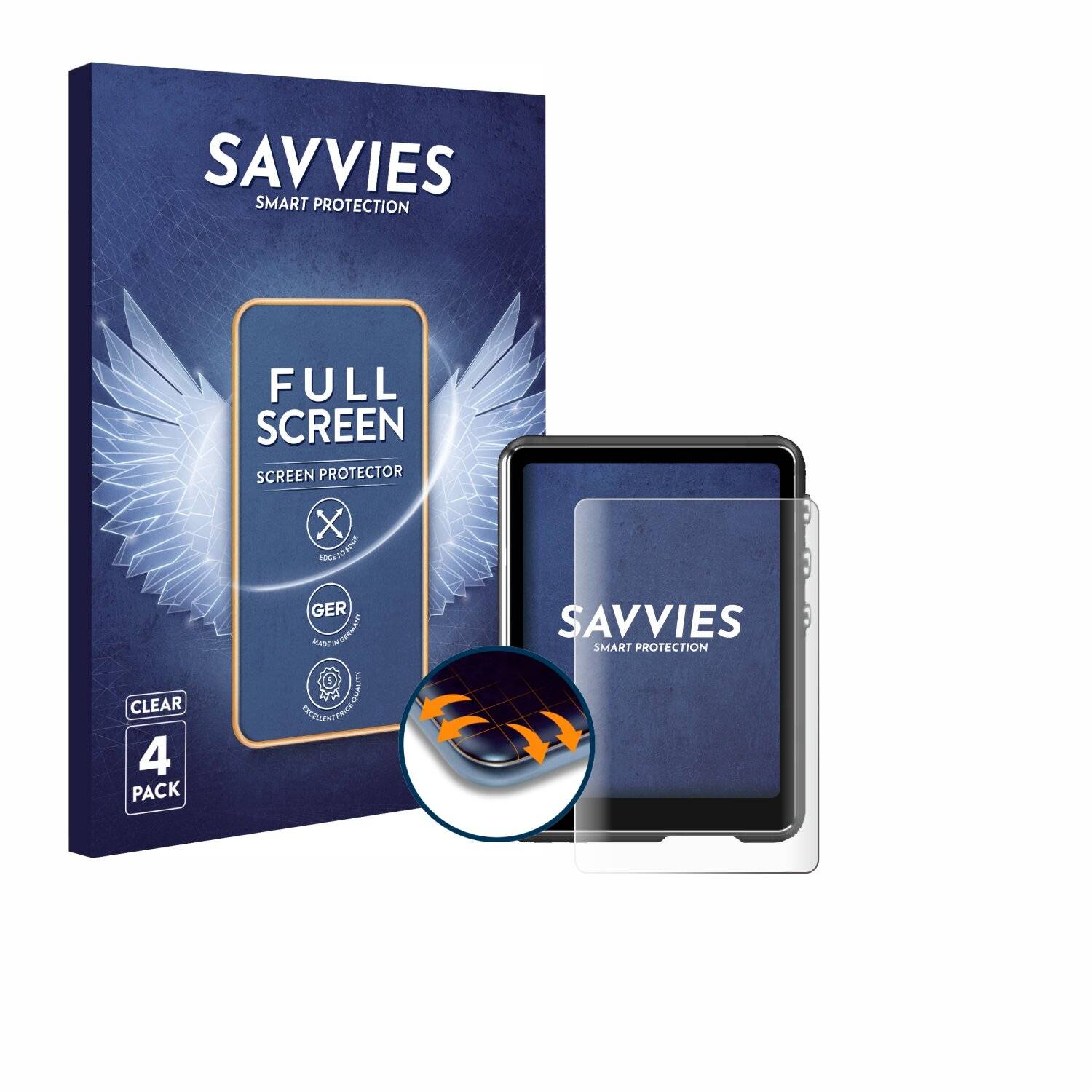 4x Savvies Full-Screen Folie für Mechen