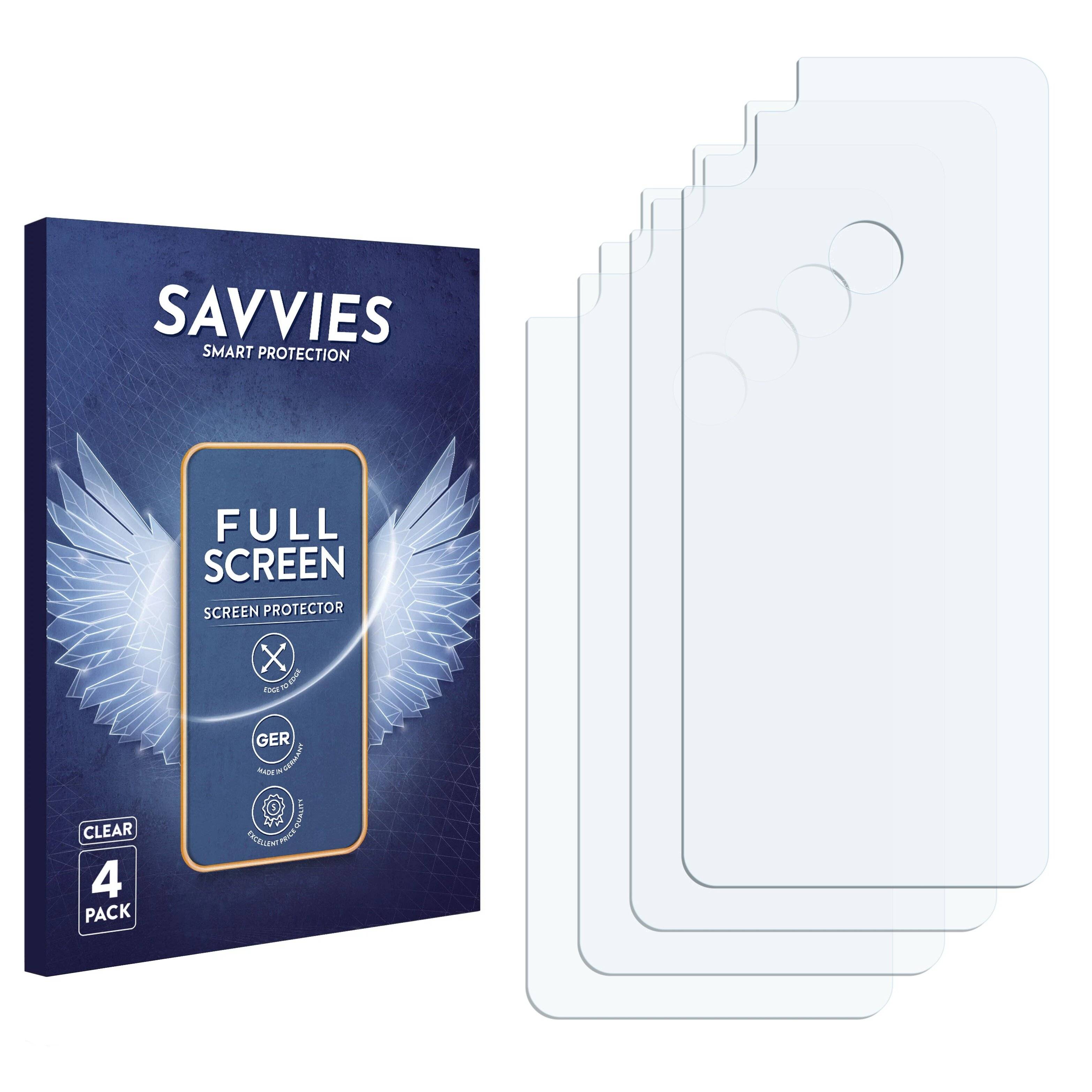 4x Savvies Full-Screen Folie für Gigaset GS5 PRO SE