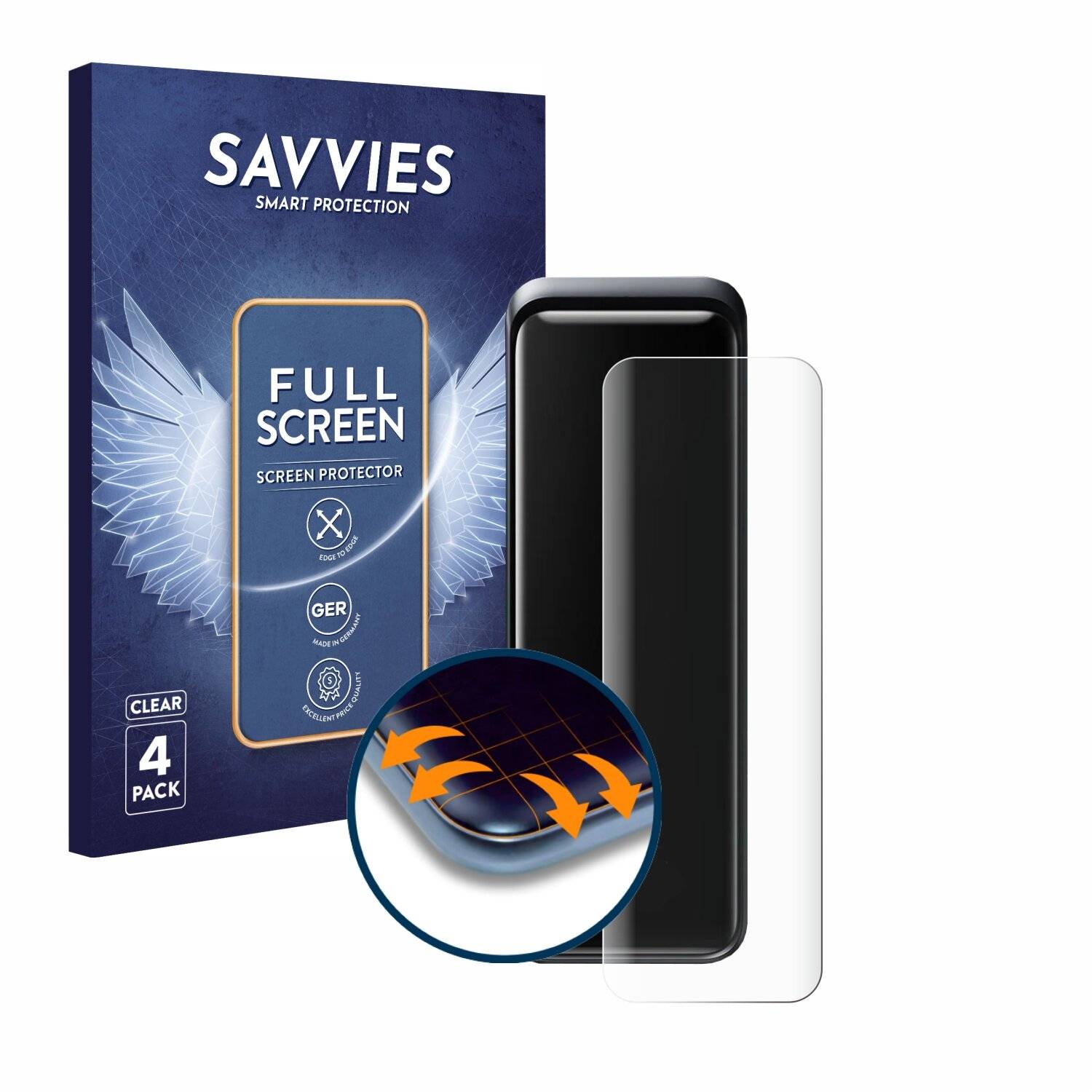 4x Savvies Full-Screen Folie für Anker Prime