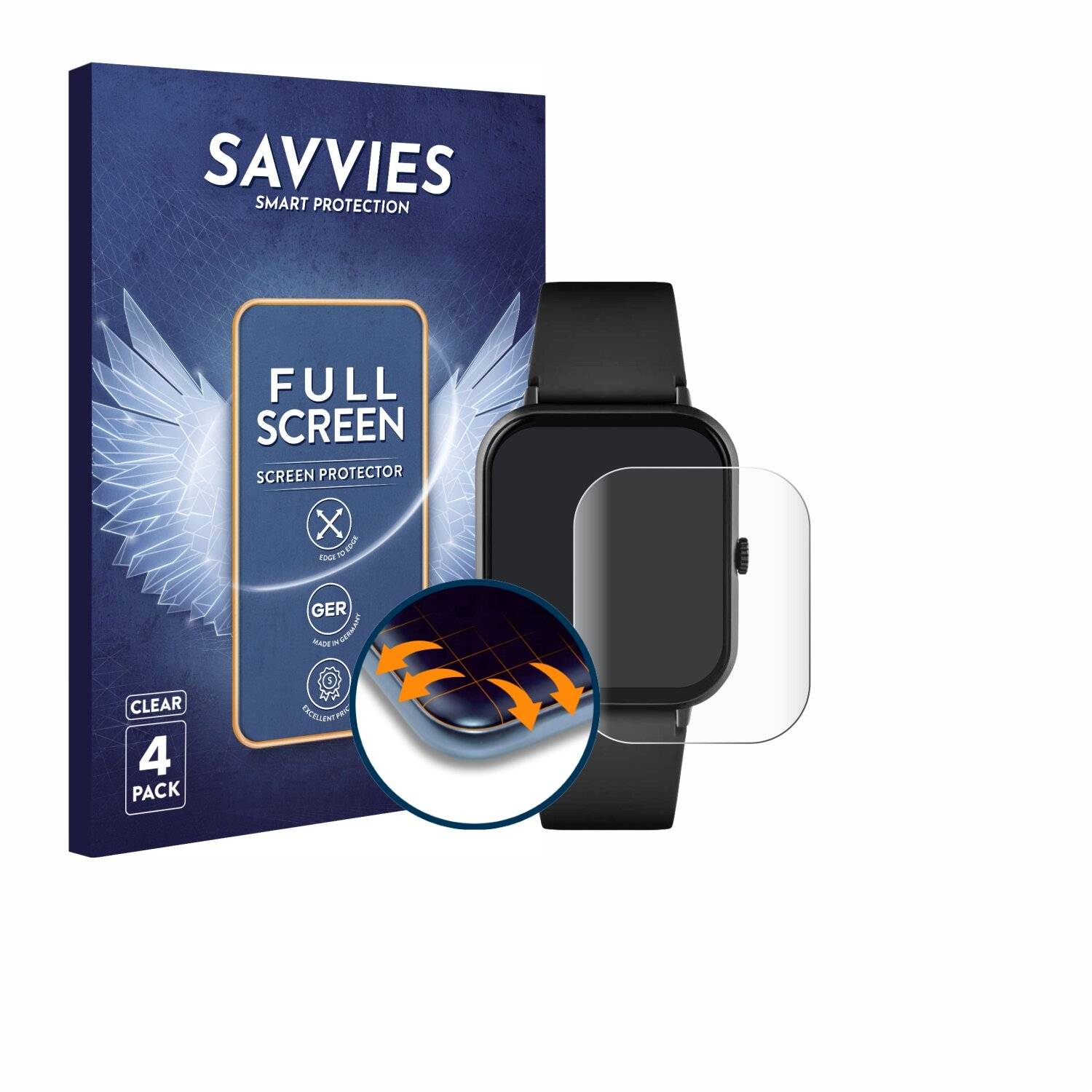 4x Savvies Full-Screen Folie für Reflex Active Series
